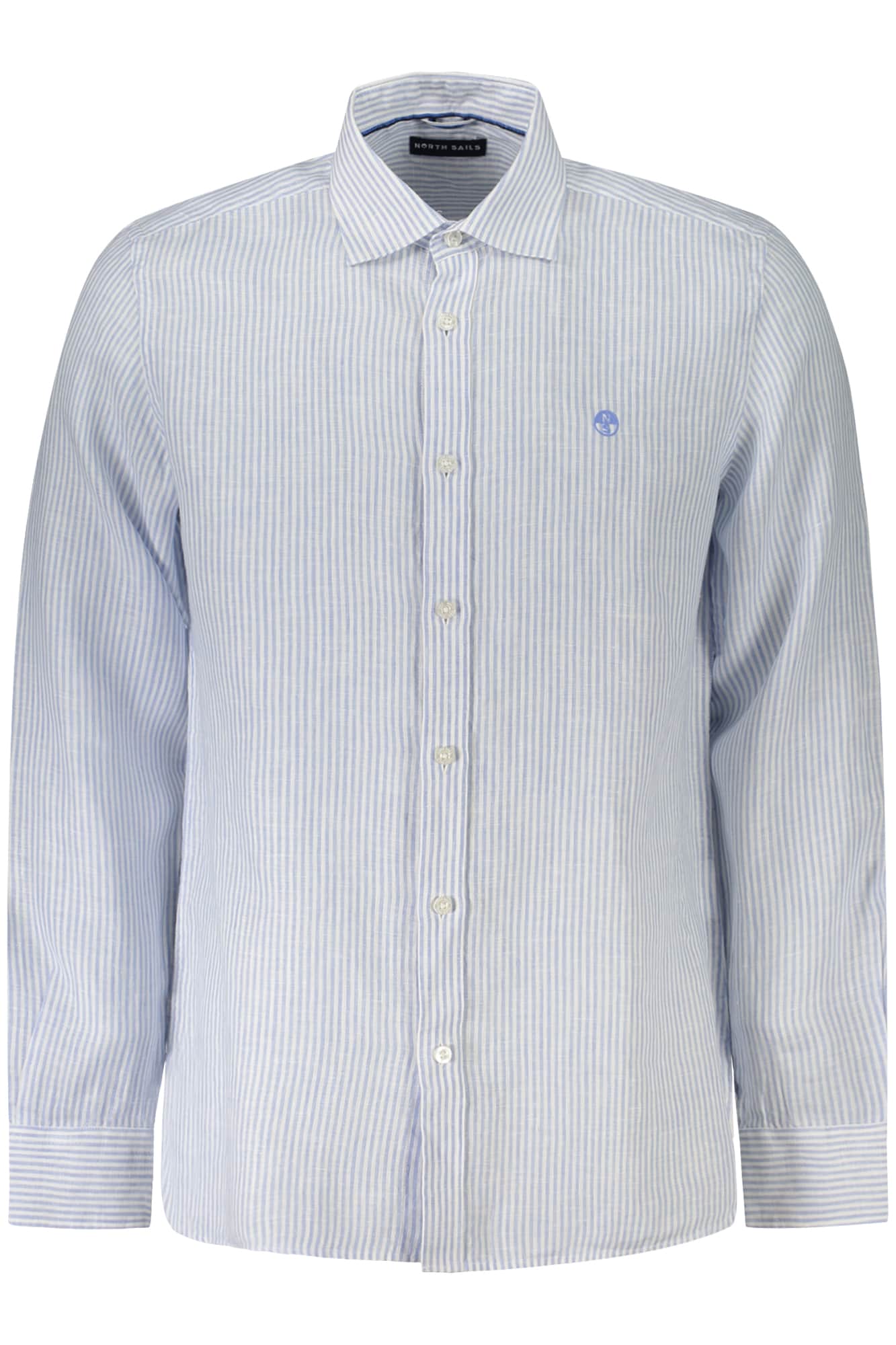 North Sails hombre manga larga camisa azul
