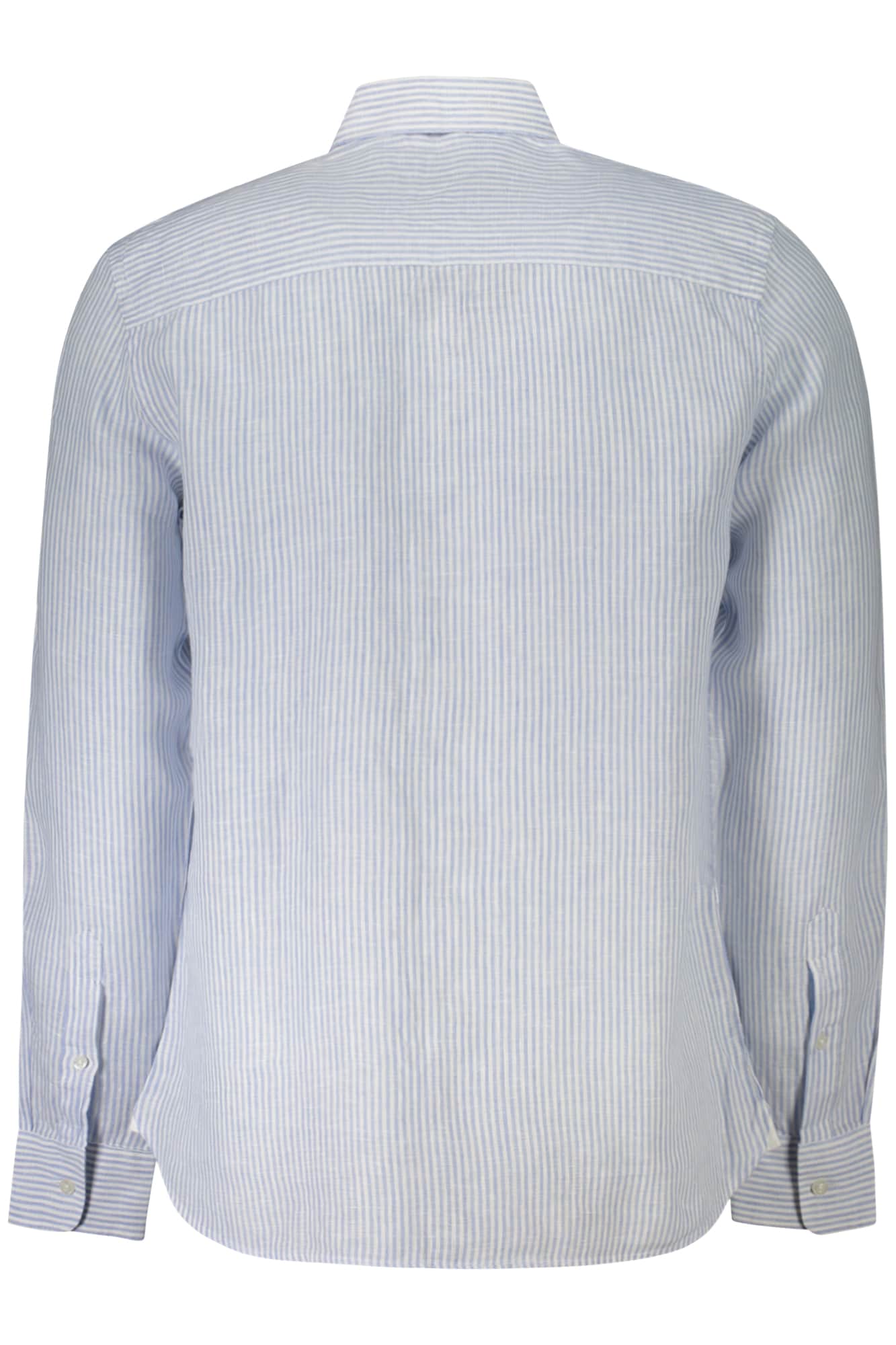 North Sails hombre manga larga camisa azul