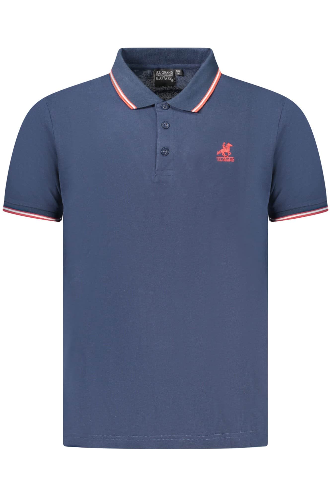 US Grand polo manga corta hombre azul