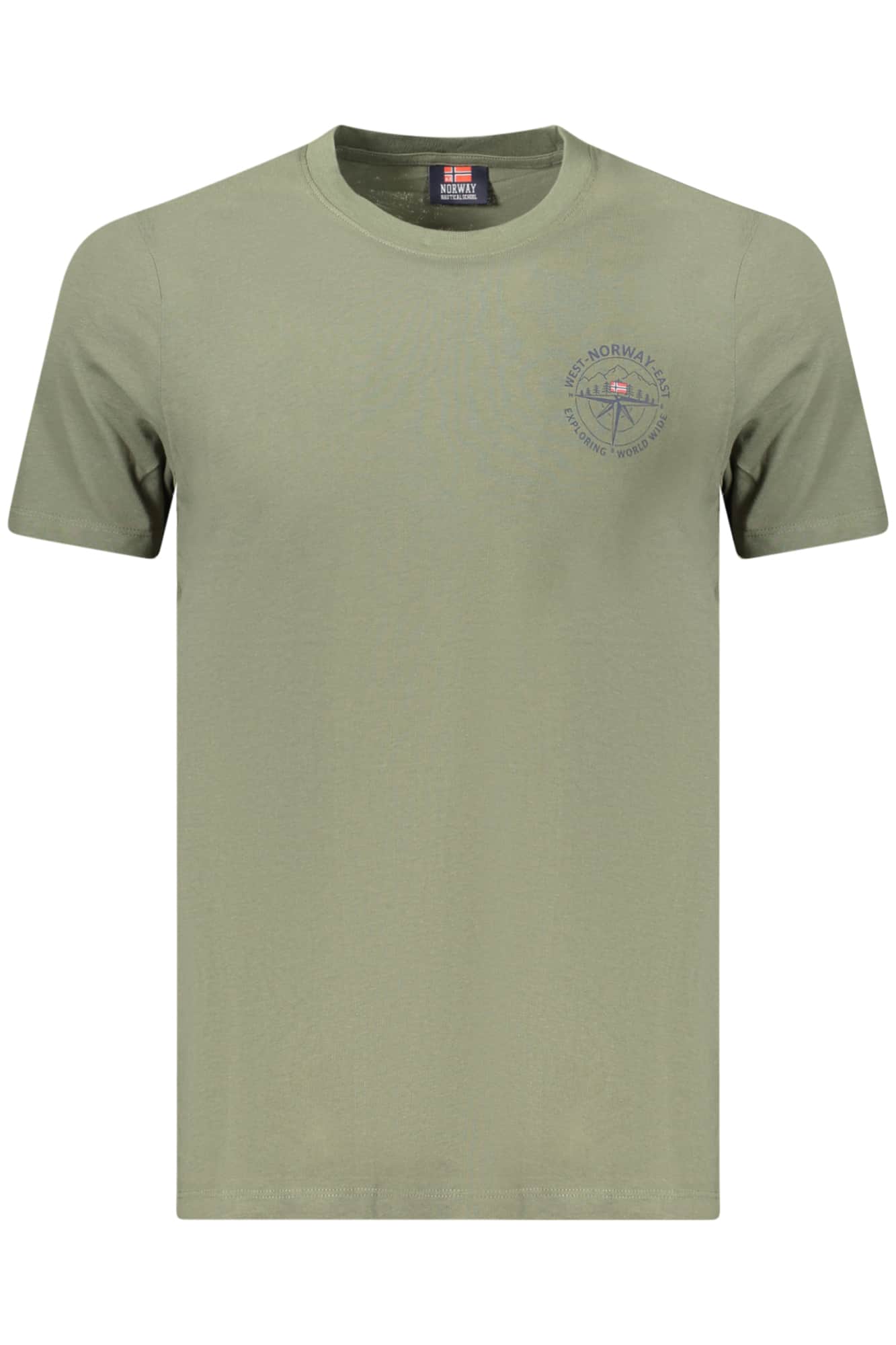 Norway 1963 hombre manga corta t-camisa azul