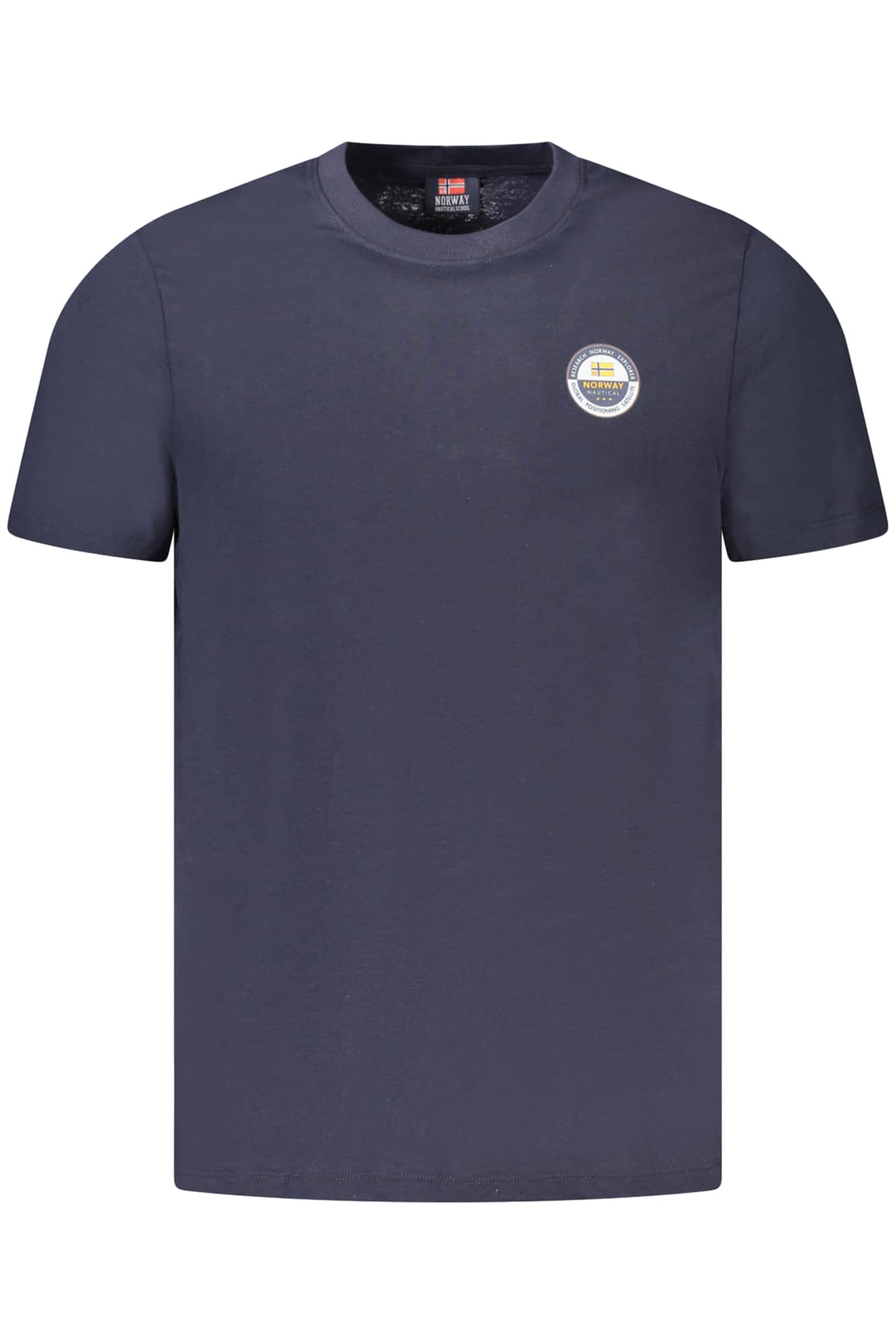 Norway 1963 hombre manga corta t-camisa azul