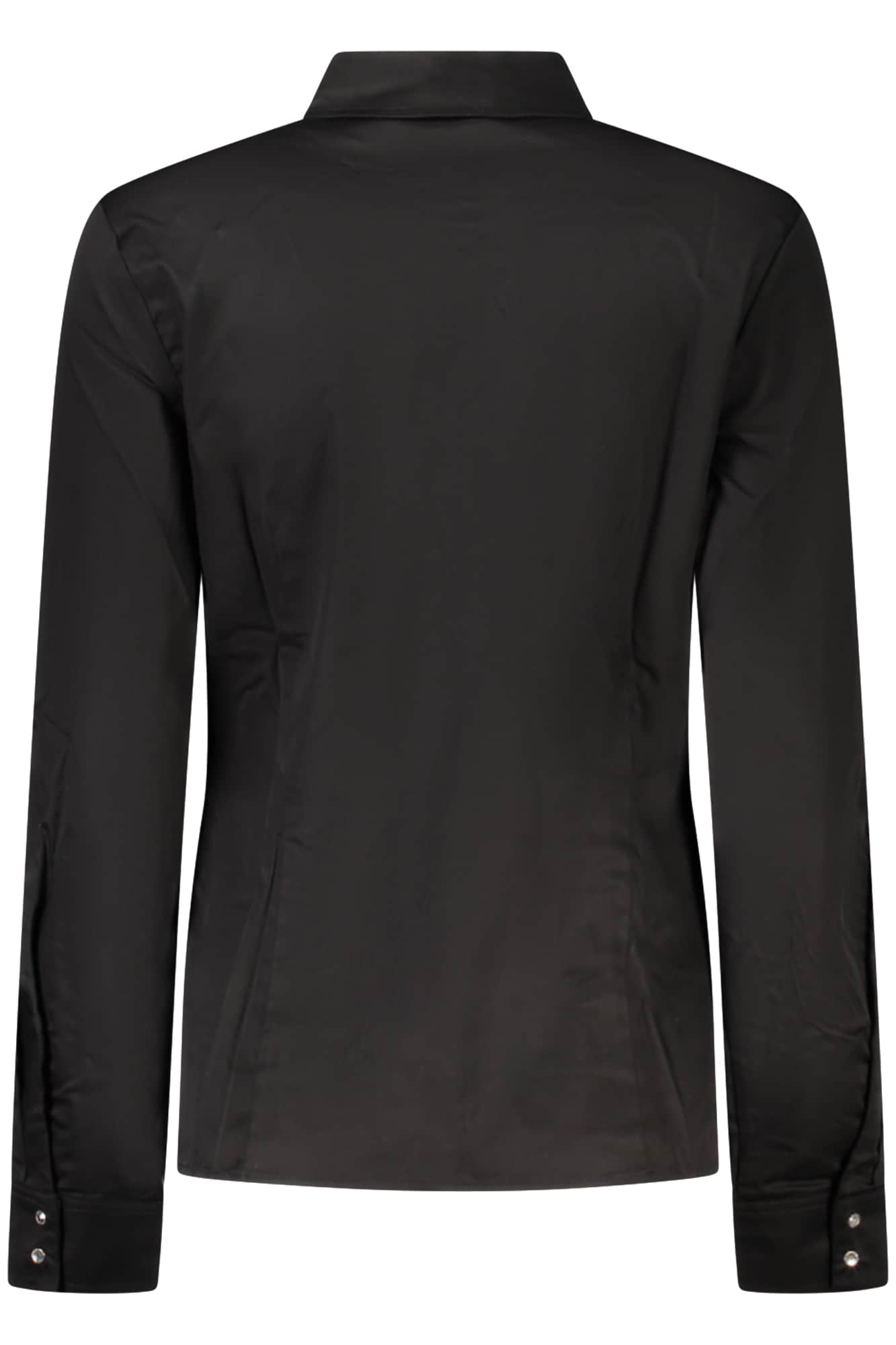 Guess vaqueros manga larga camisa mujer negro