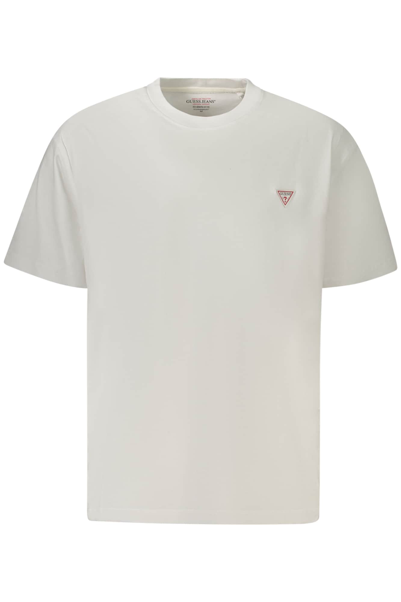 GUESS VAQUEROS MANGA CORTA T-CAMISA HOMBRE BLANCO