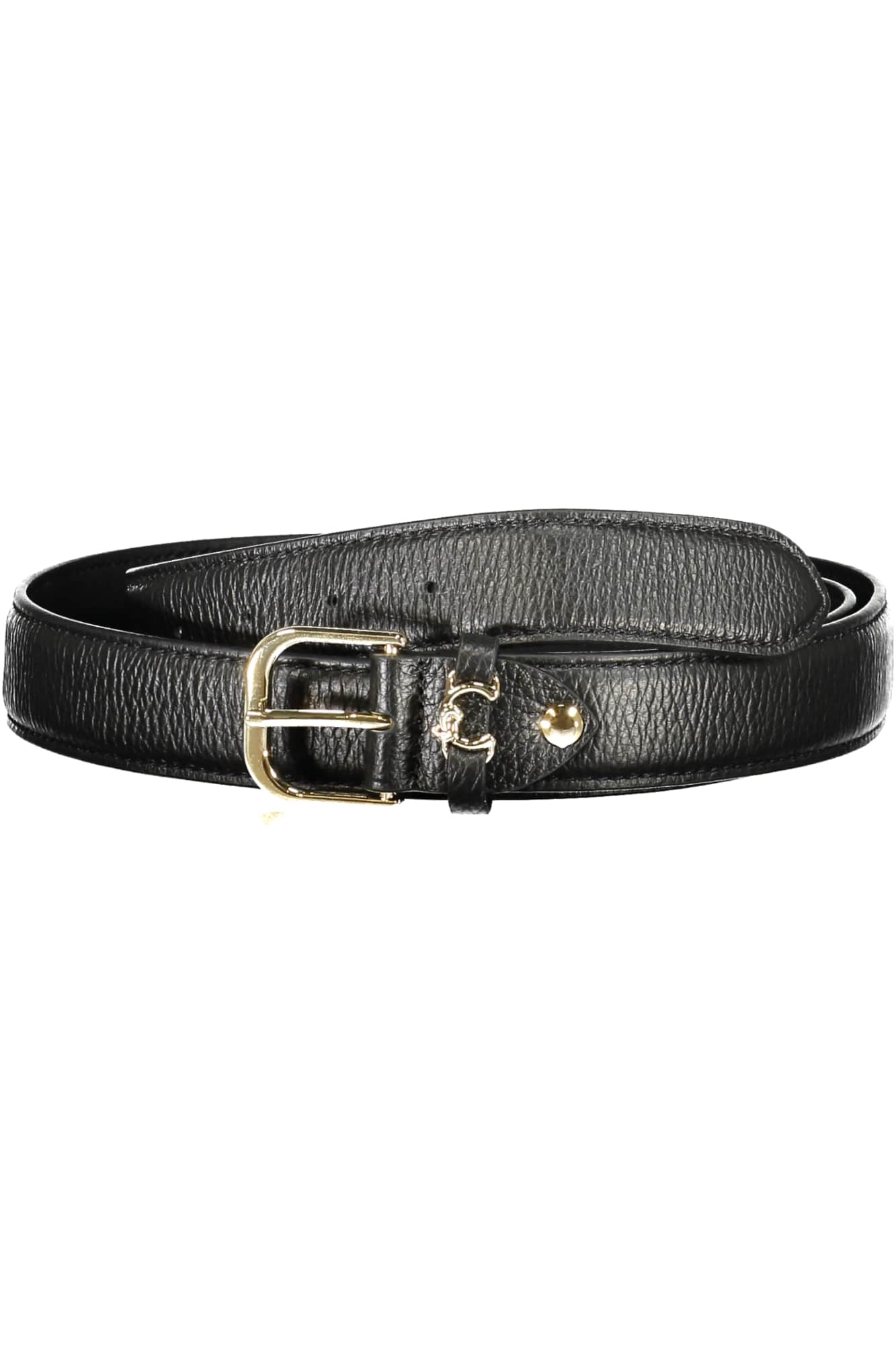 Coccinelle mujer negro piel cinturón