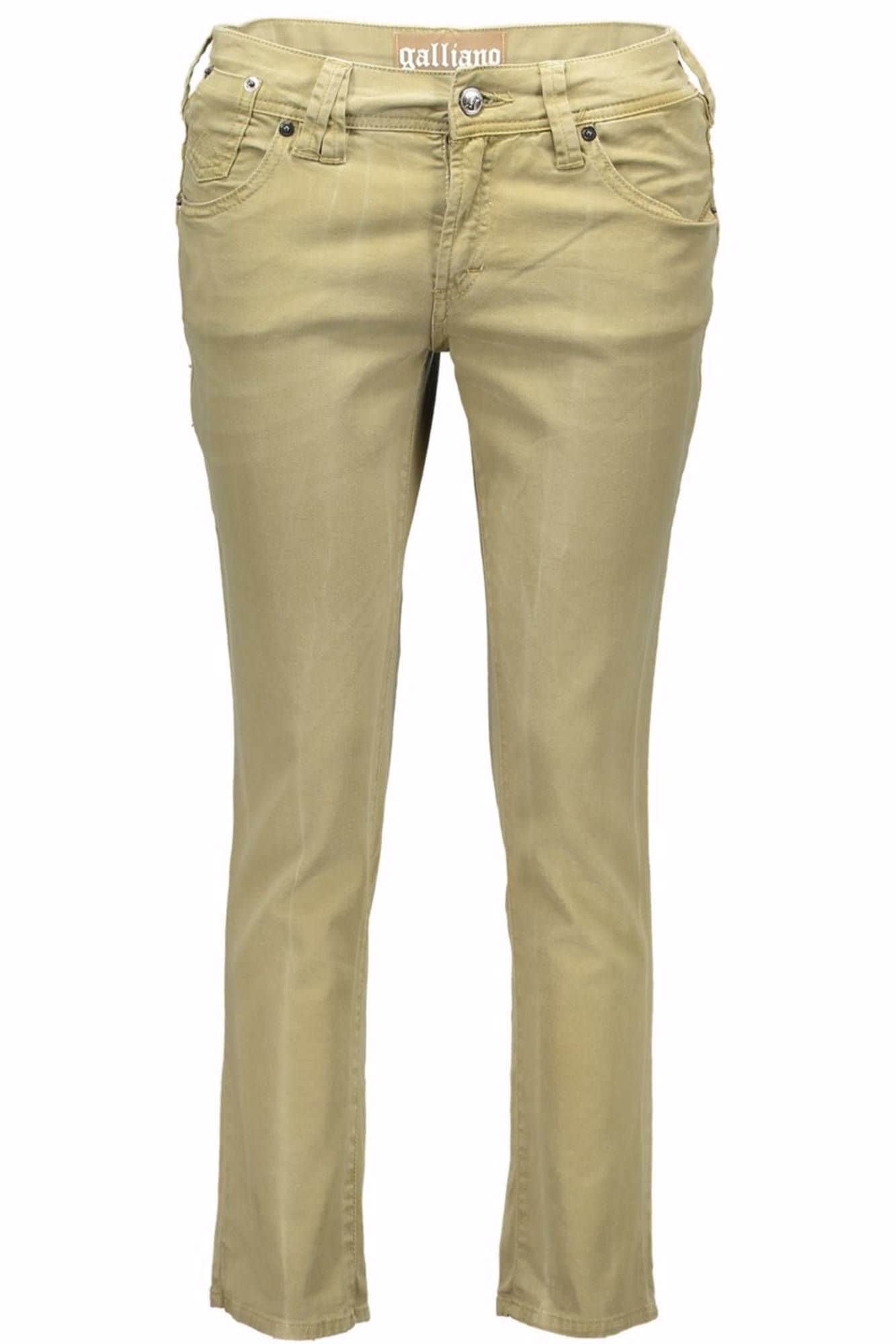 John Galliano mujer verde pantalón capri pantalón