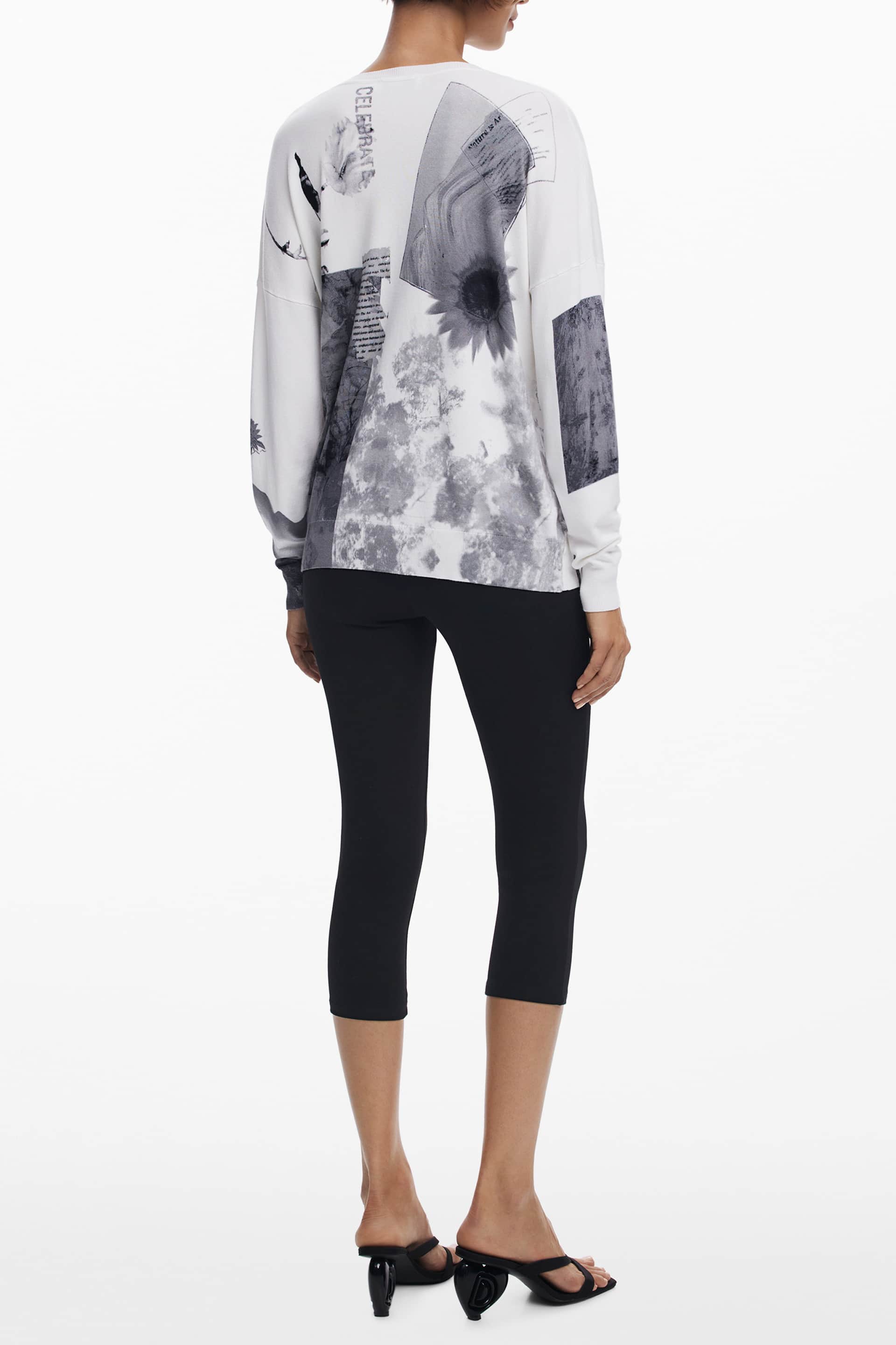 Desigual mujer blanco jersey