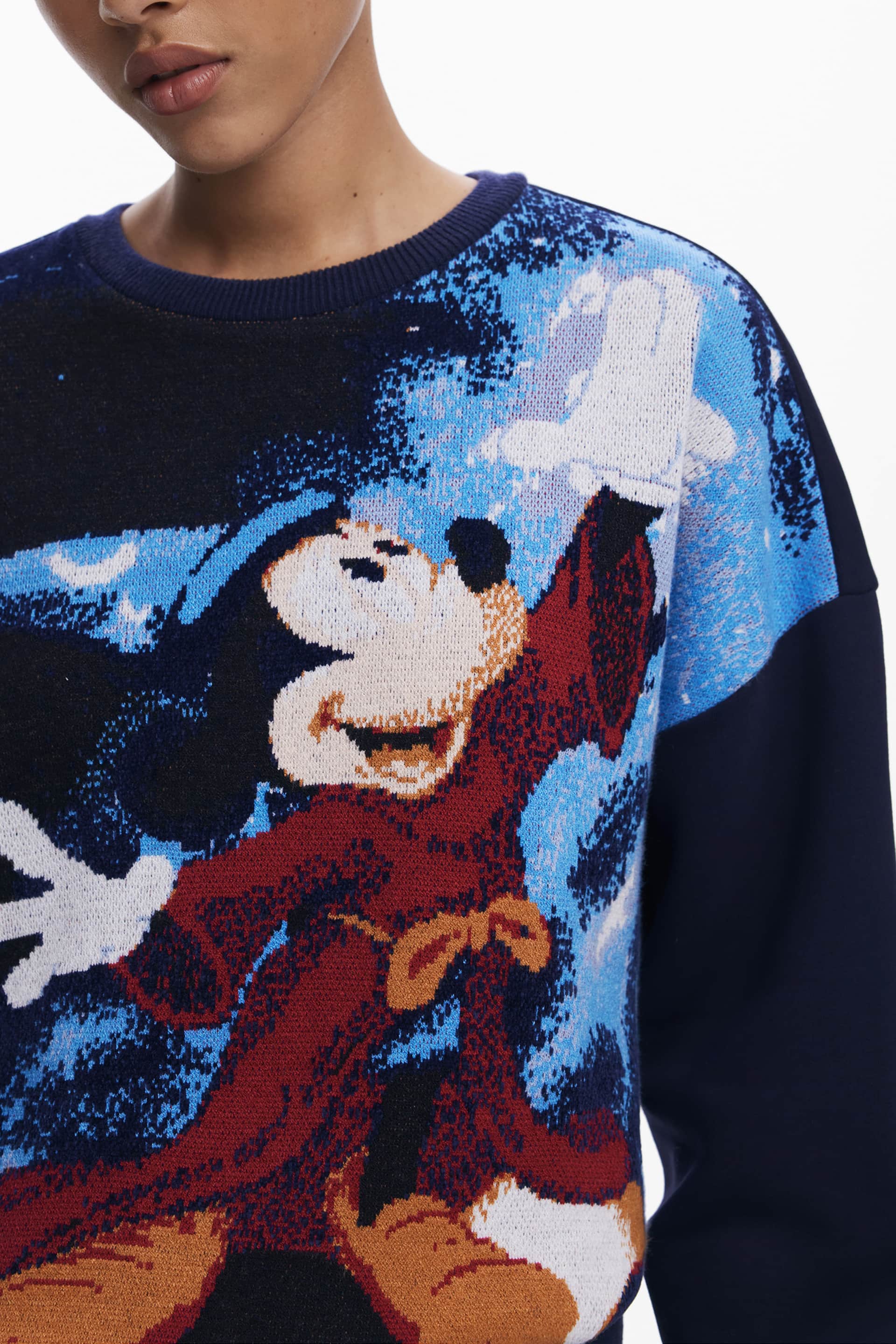 Desigual mujer azul con cremallera sudadera