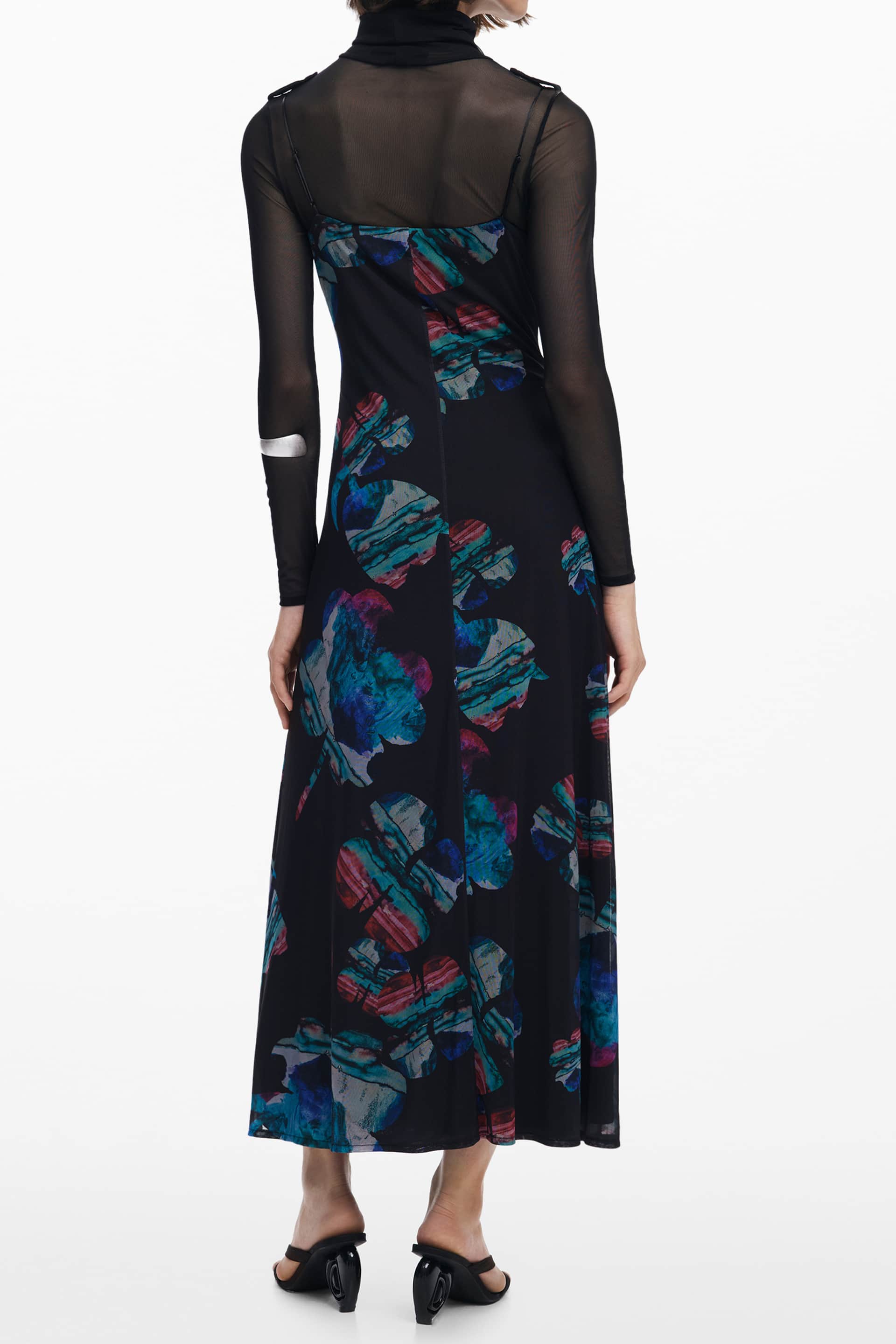 Desigual mujer largo negro vestido
