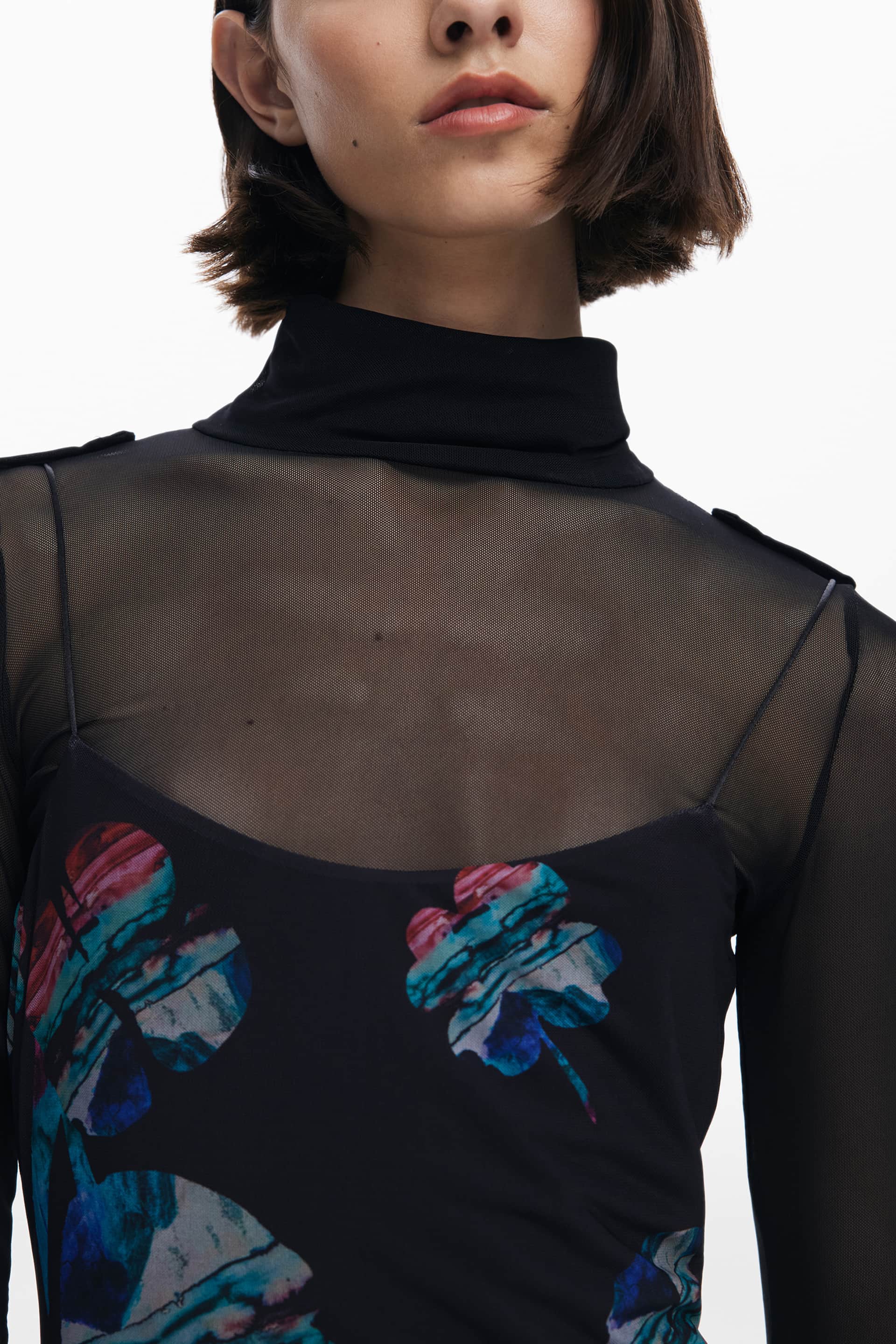 Desigual mujer largo negro vestido
