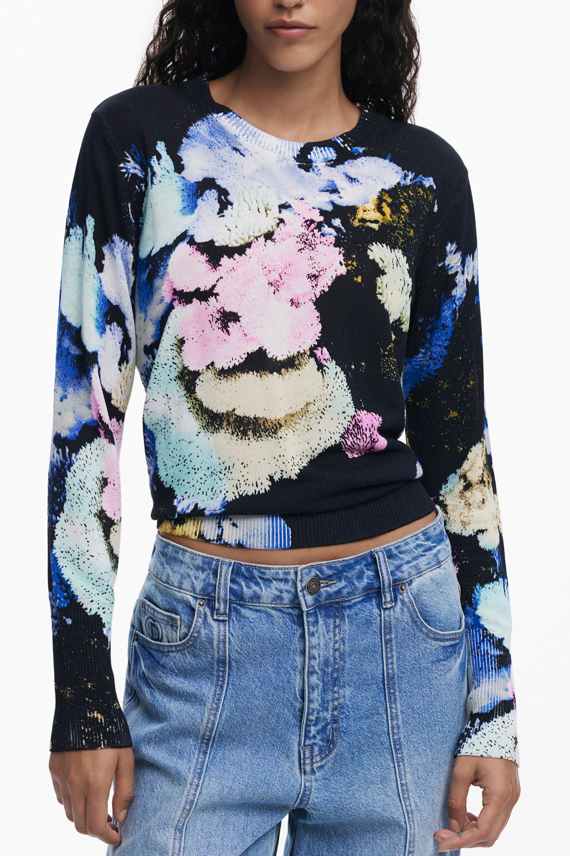 Desigual mujer negro jersey