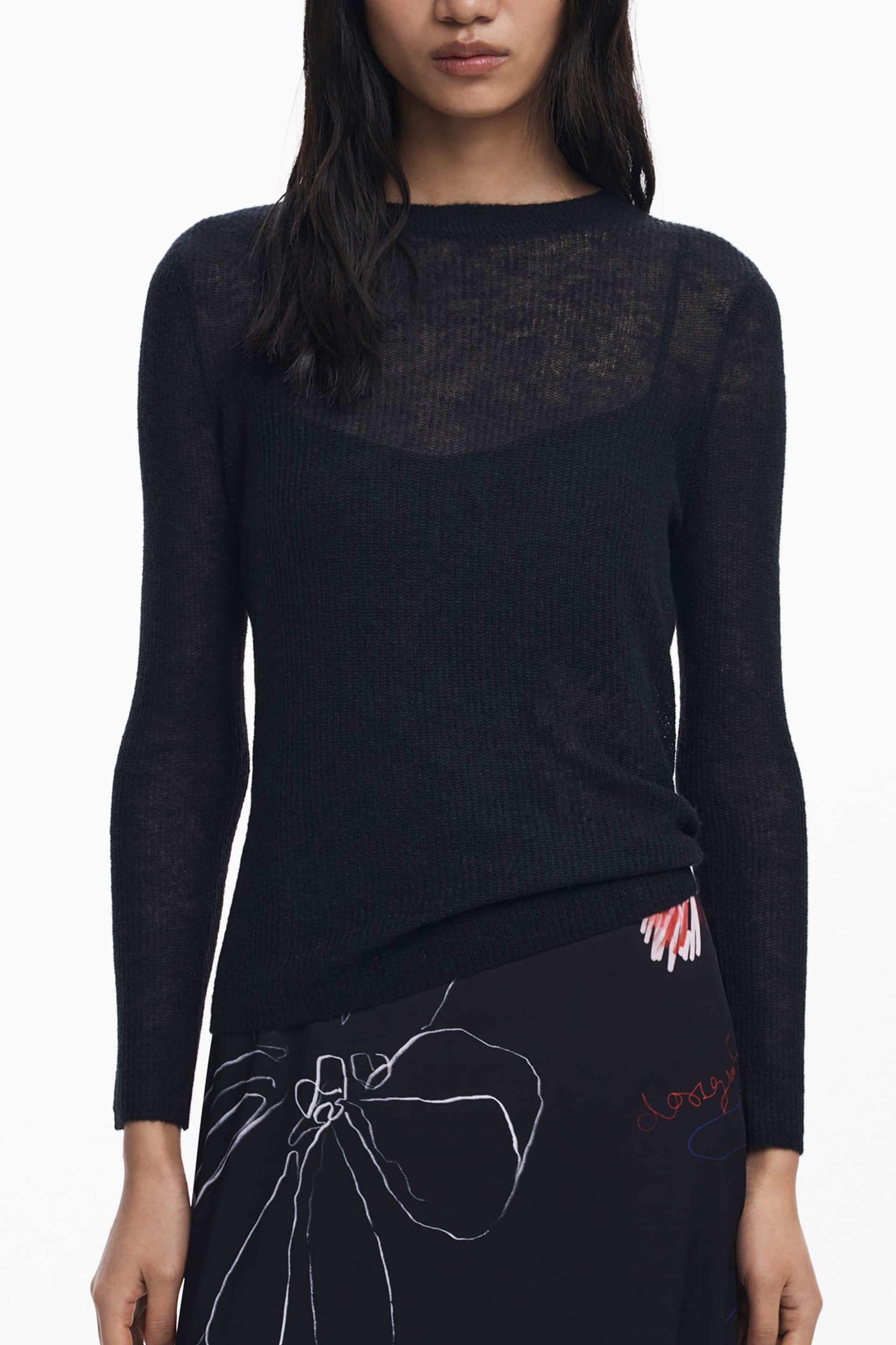 Desigual mujer largo negro vestido