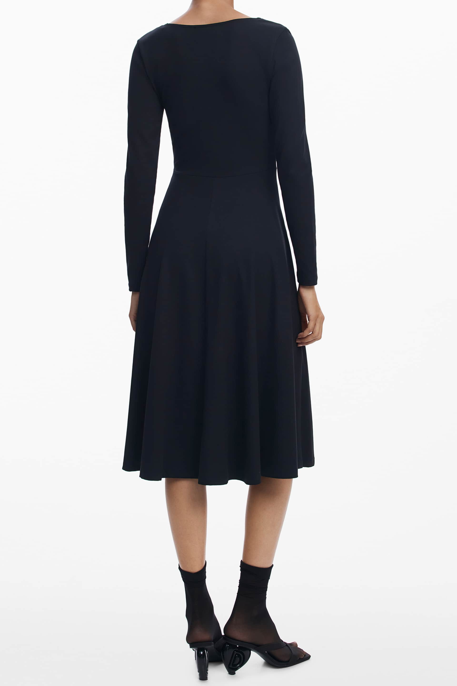 Desigual mujer largo negro vestido