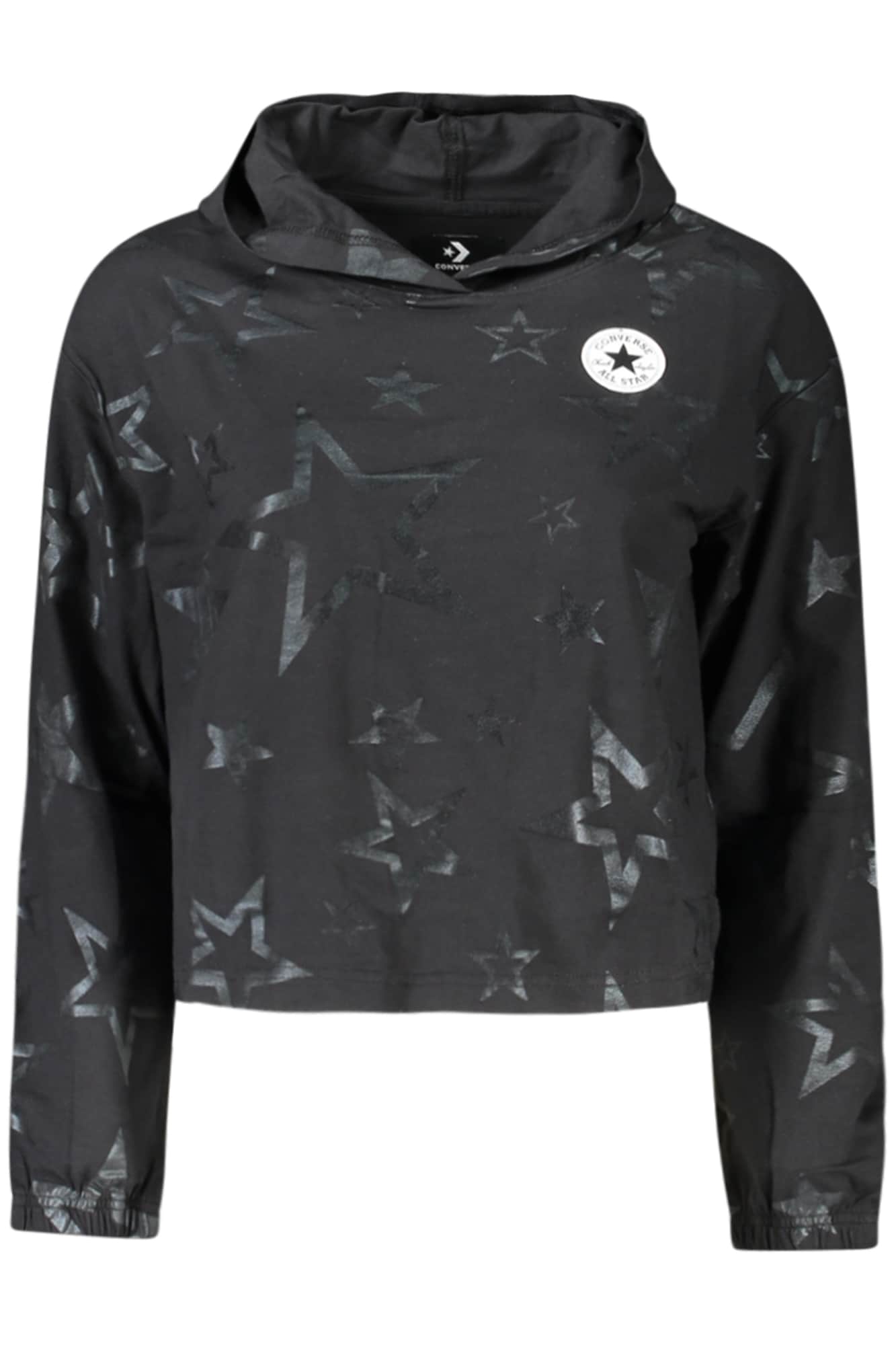Converse Niñas Manga Larga T-Camisa, Negro