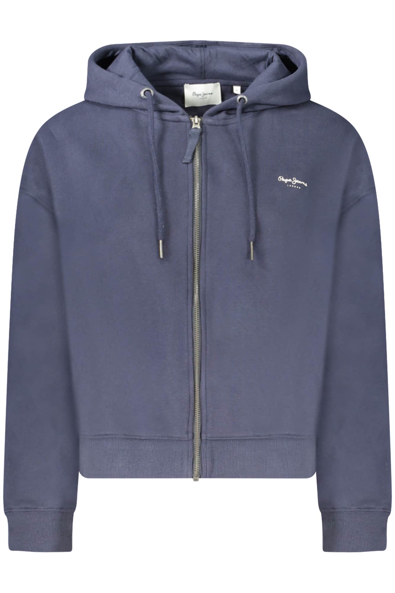 Pepe vaqueros mujer azul con cremallera sudadera