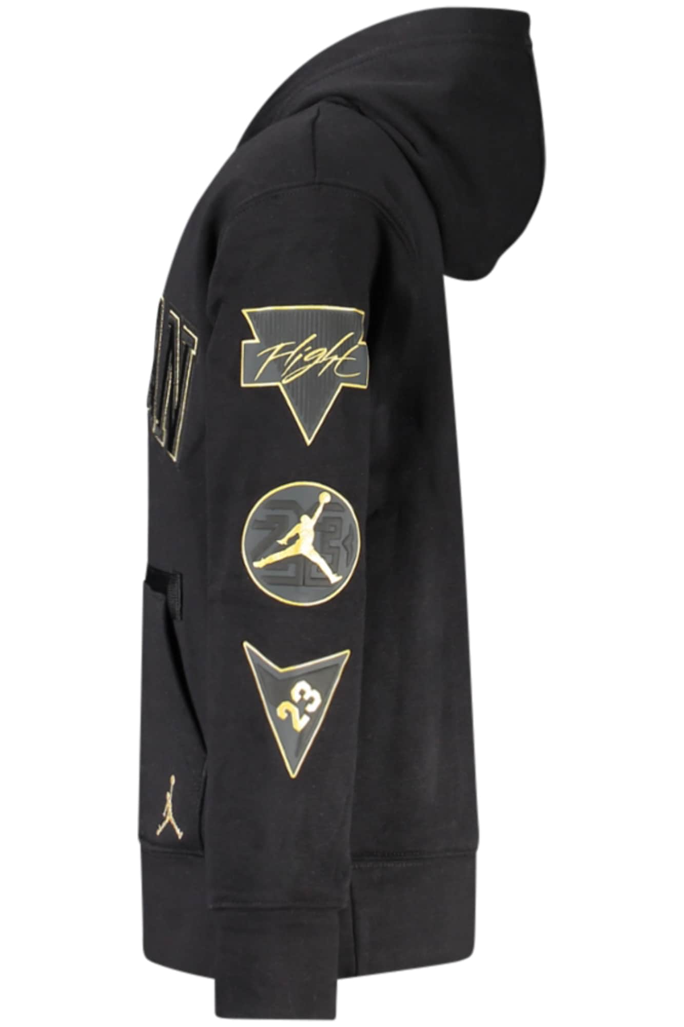 Jordan hombre negro con cremallera sudadera