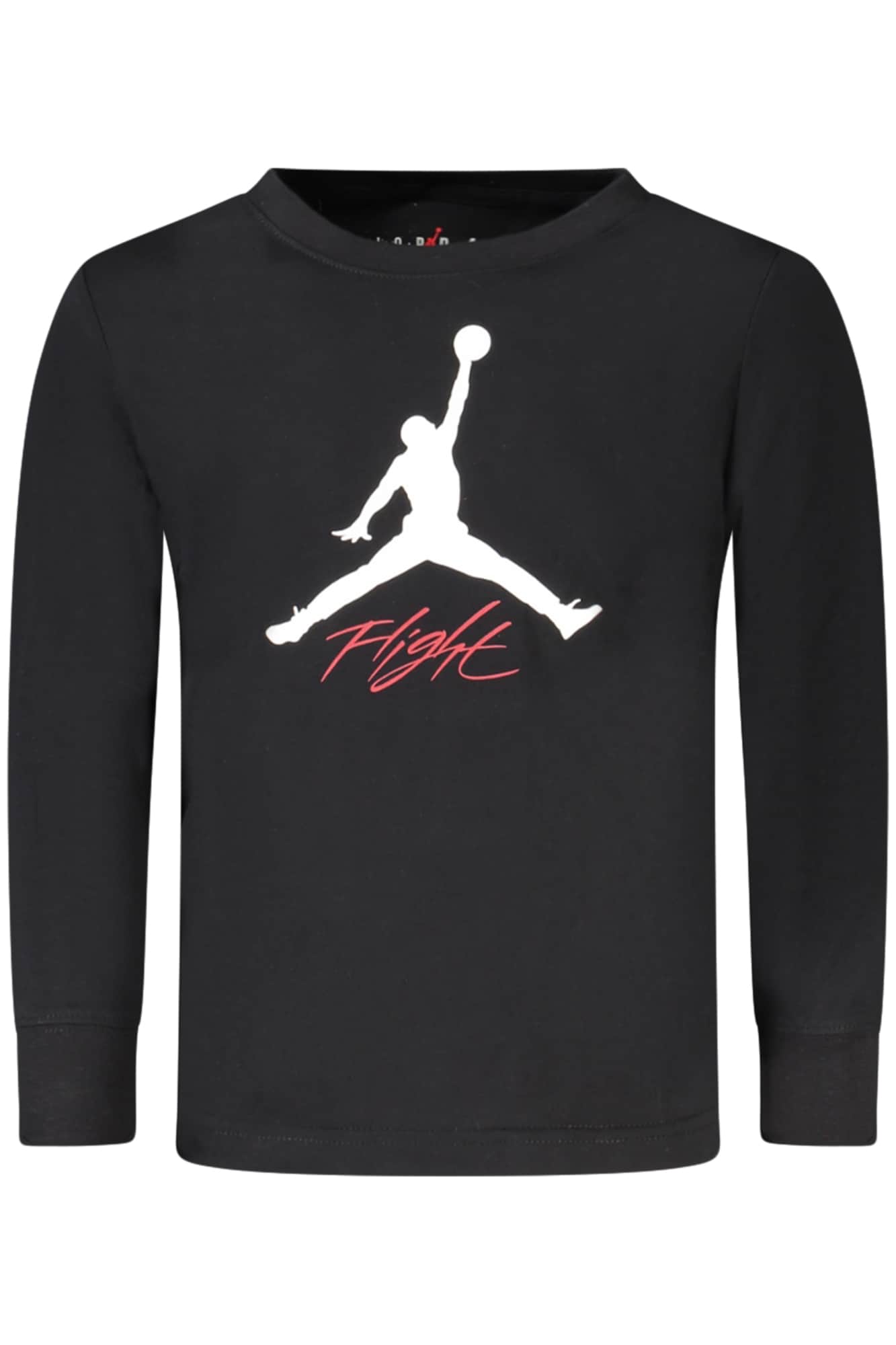 Jordan hombre manga larga t-camisa negro