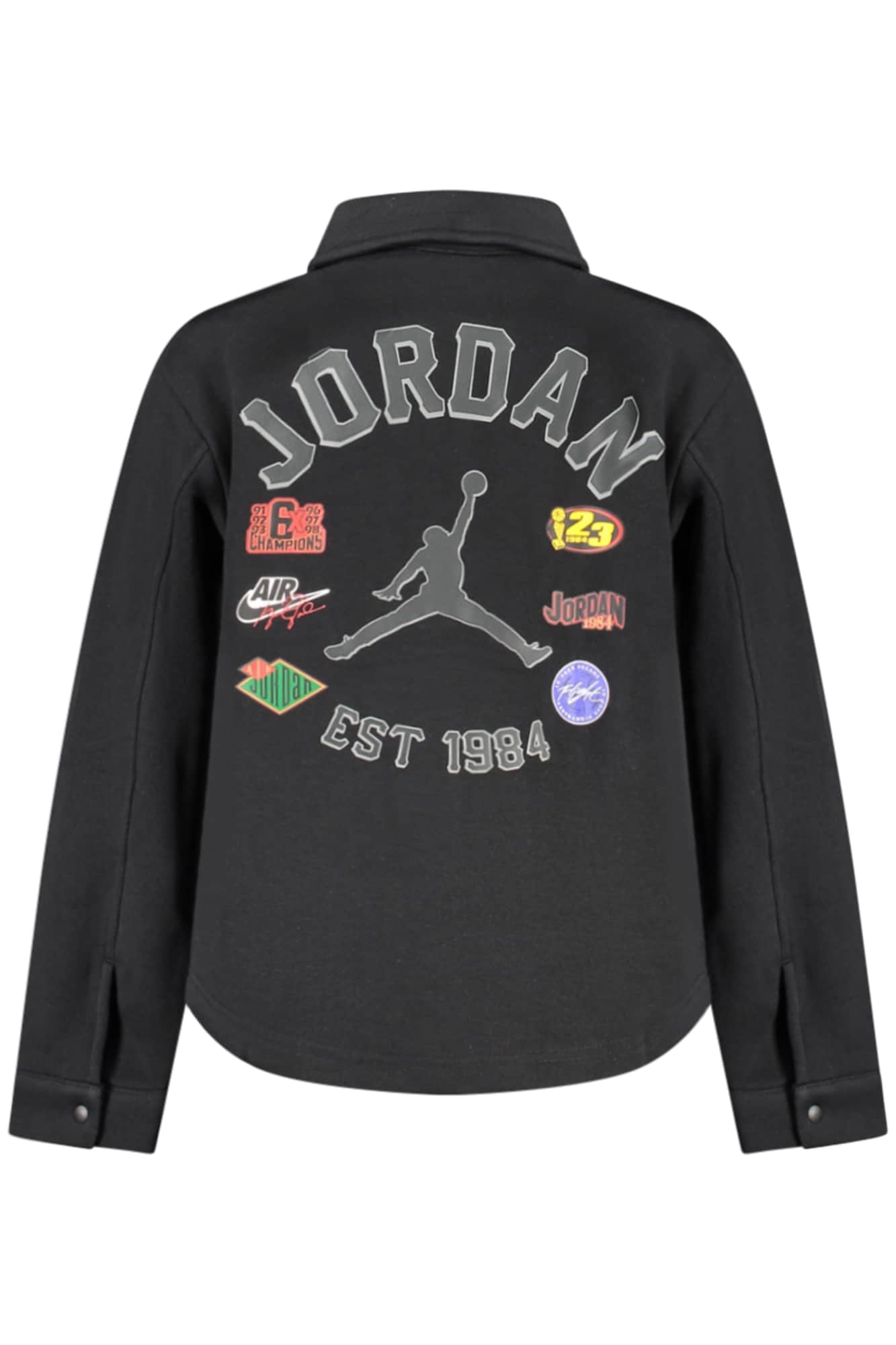 Jordan hombre negro con cremallera sudadera