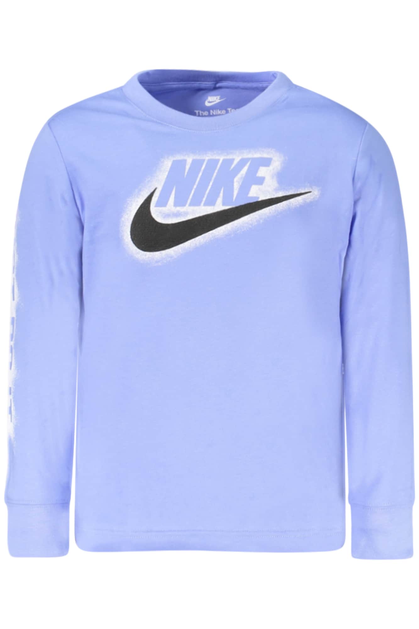 Nike niños manga larga t-camisa, azul