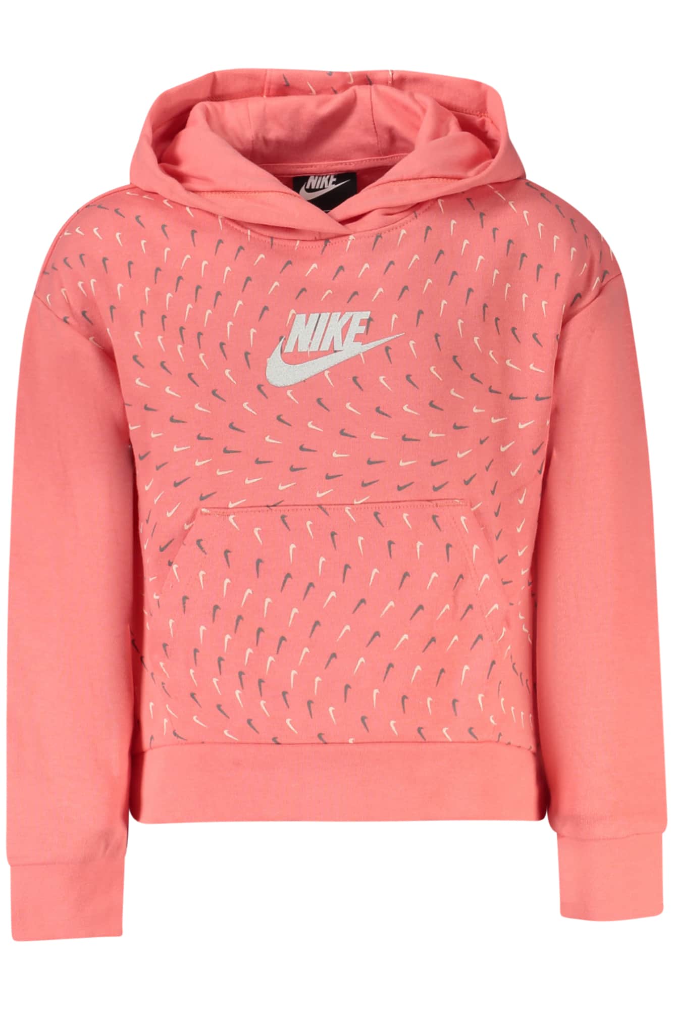 Nike con cremallera sudadera para niñas, rosa