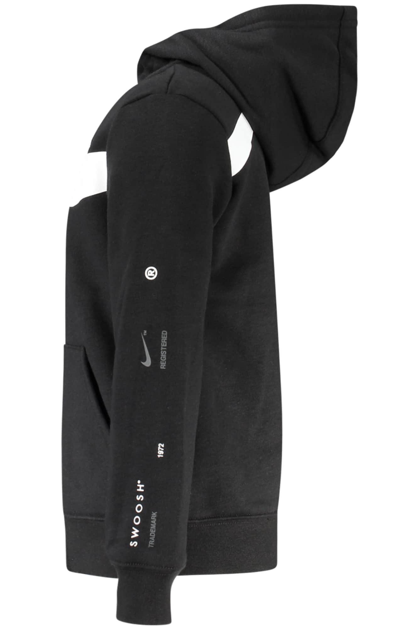 Nike niños negro con cremallera sudadera