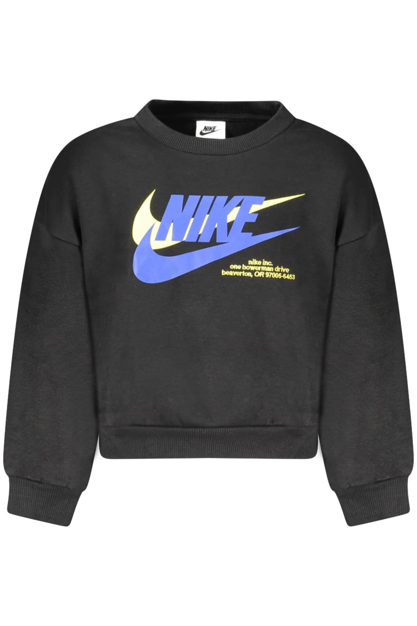 Nike niños negro con cremallera sudadera