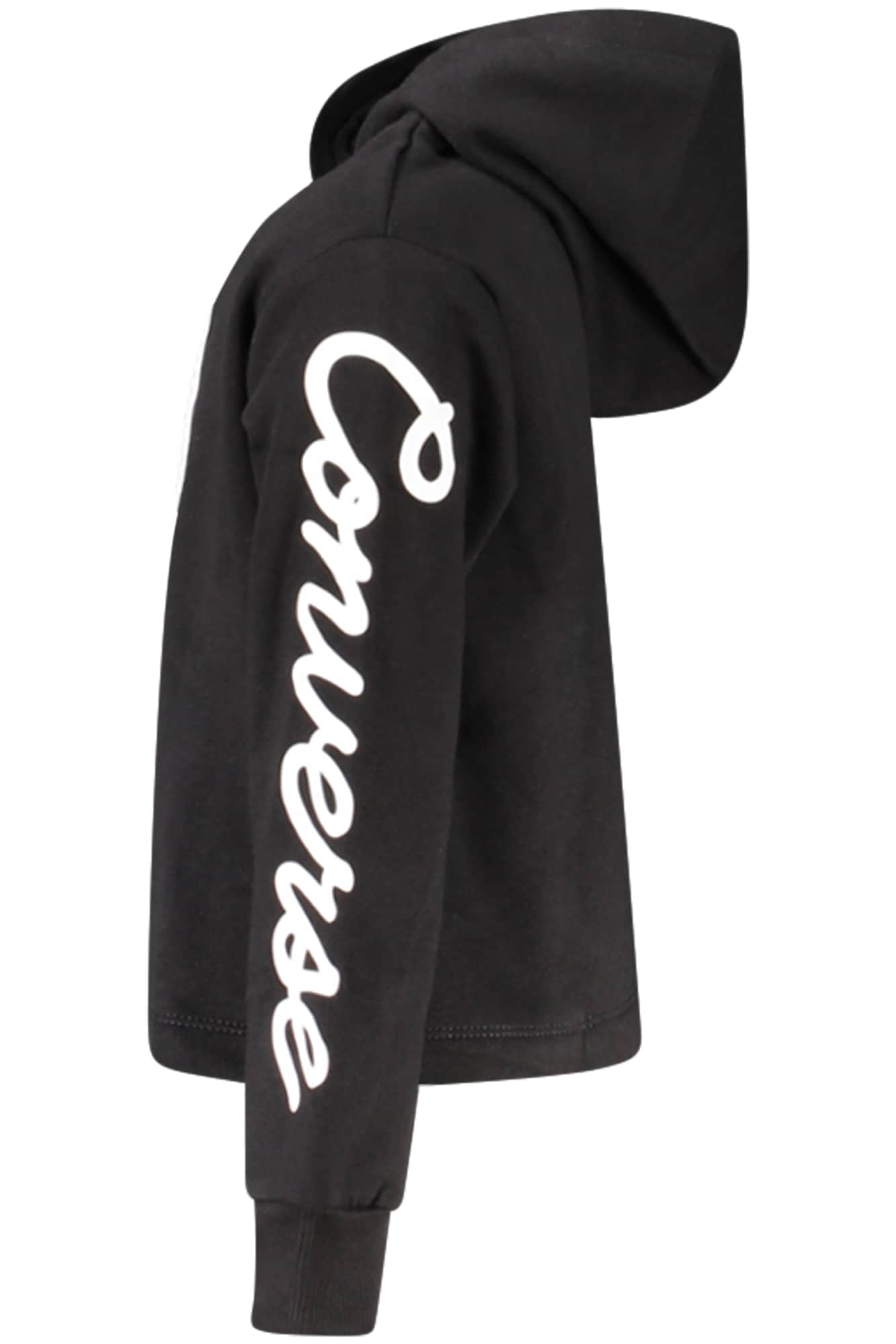 Converse Niñas Con Cremallera Sudadera Con Capucha, Negro