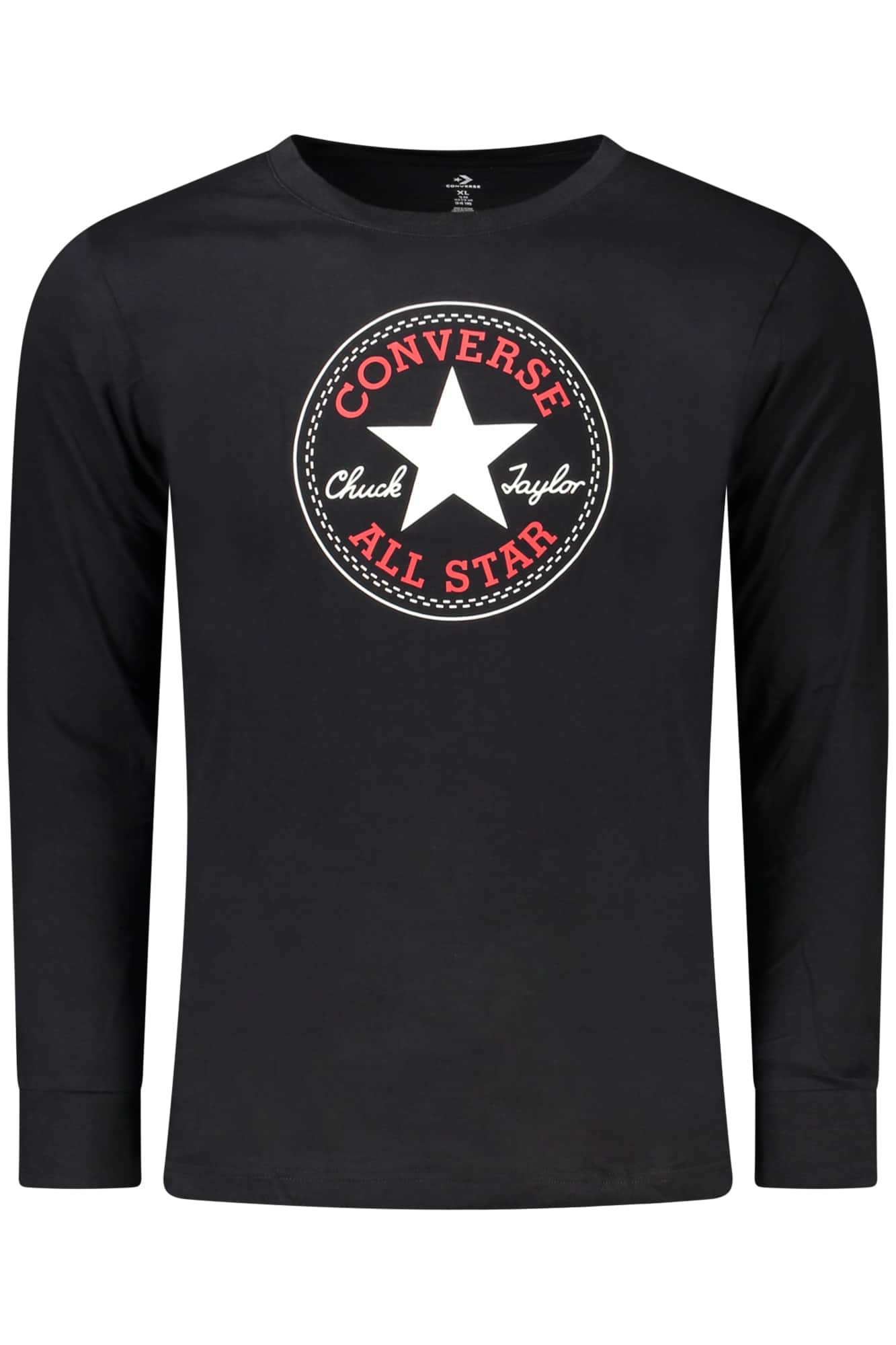 Converse niños negro manga larga t-camisa