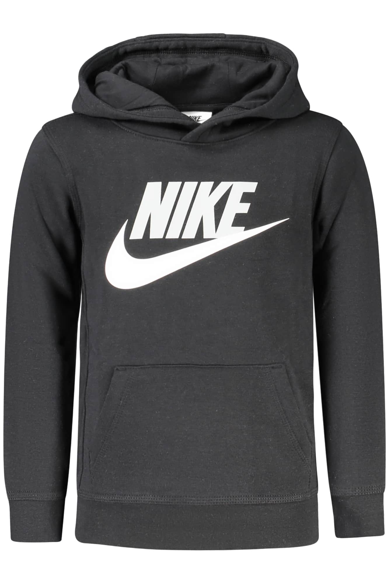 Nike niños negro con cremallera sudadera