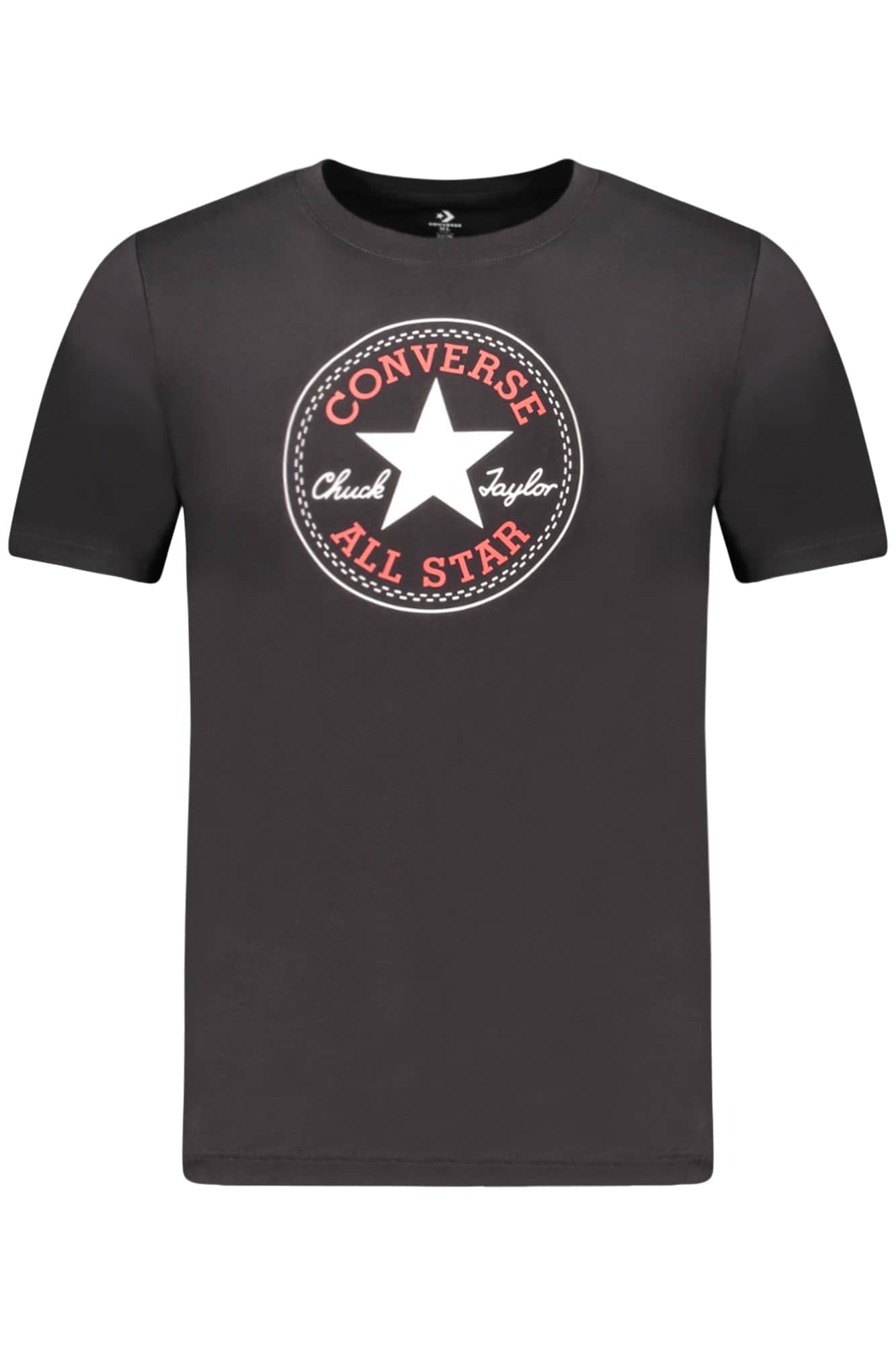 Converse Niños Manga Corta T-Camisa, Negro