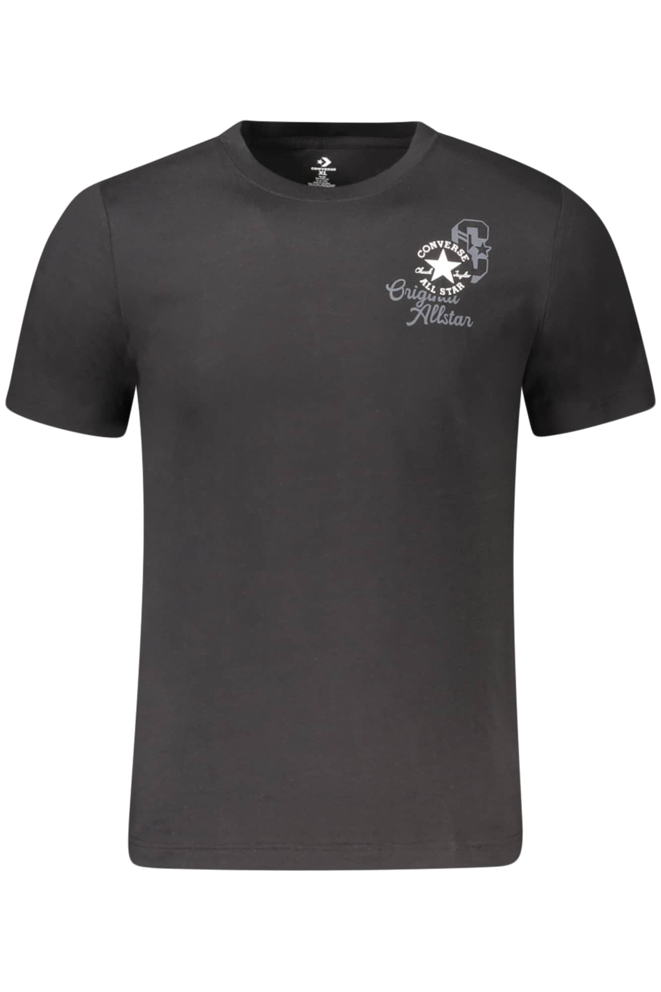 Converse Niños Manga Corta T-Camisa, Negro