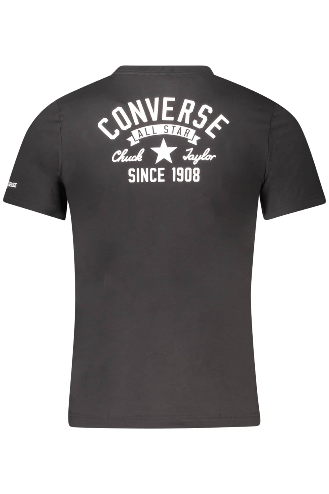 Converse Niños Manga Corta T-Camisa, Negro