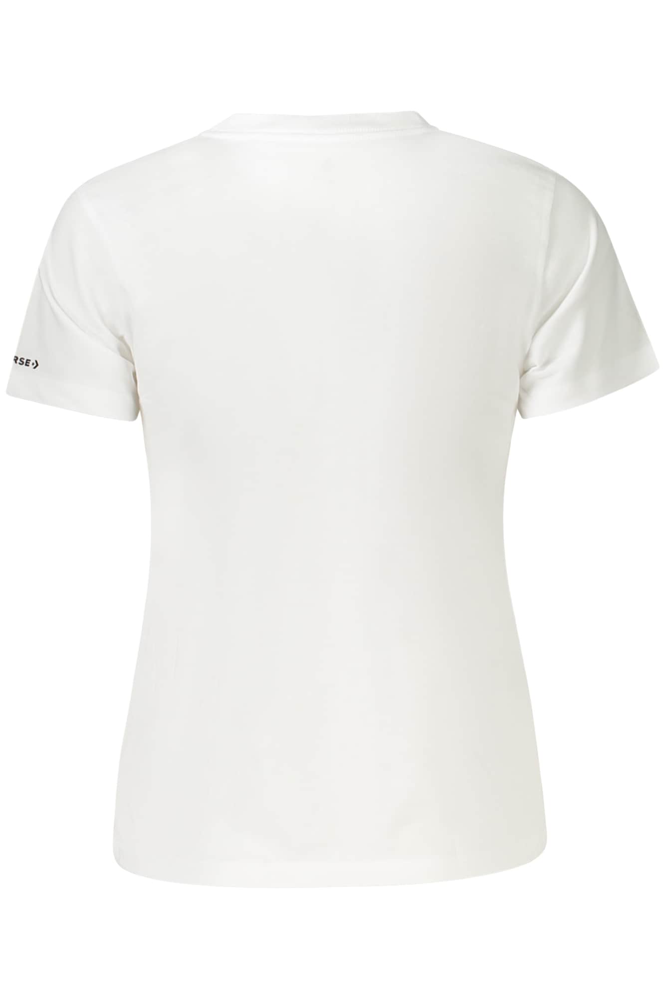 Converse Niñas Manga Corta T-CAMISA, Blanco