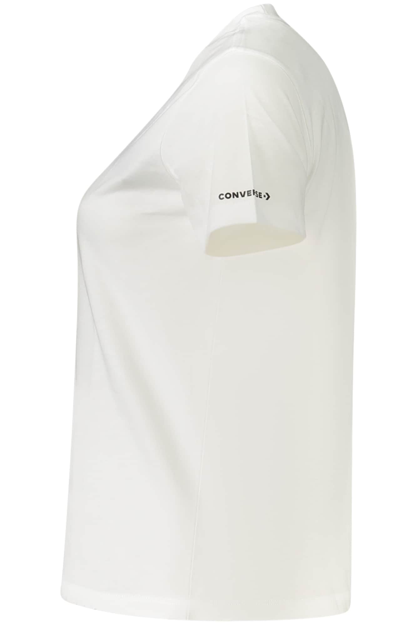 Converse Niñas Manga Corta T-CAMISA, Blanco