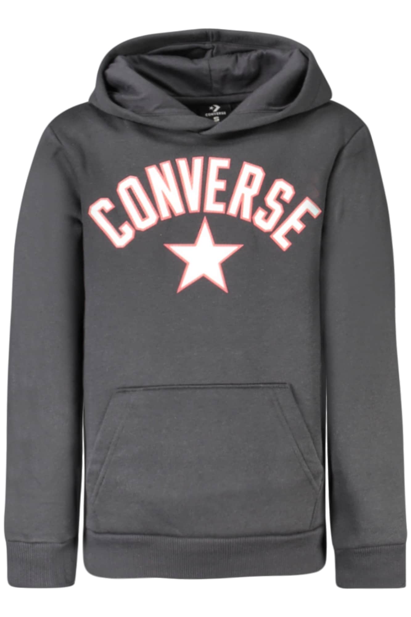 Converse Negro Con Cremallera Sudadera Con Capucha para Niños