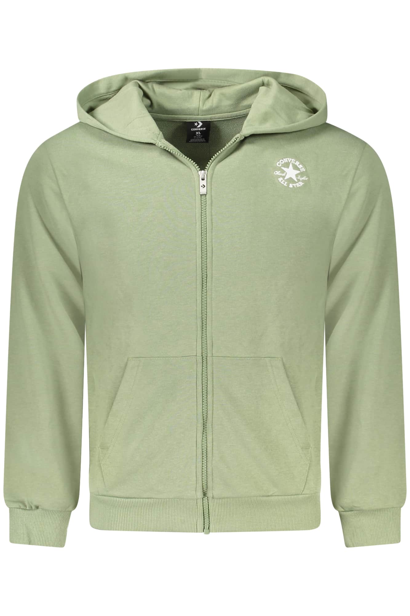 Converse niños verde con cremallera sudadera