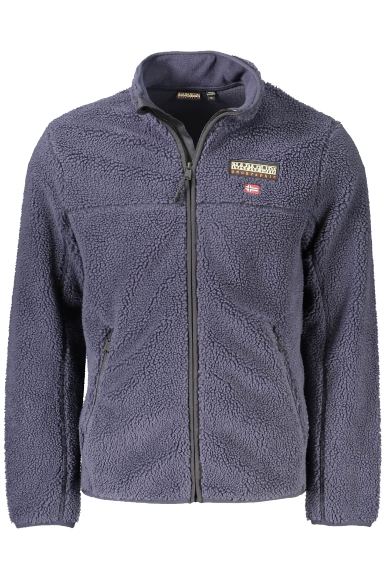 Napapijri hombre azul con cremallera sudadera