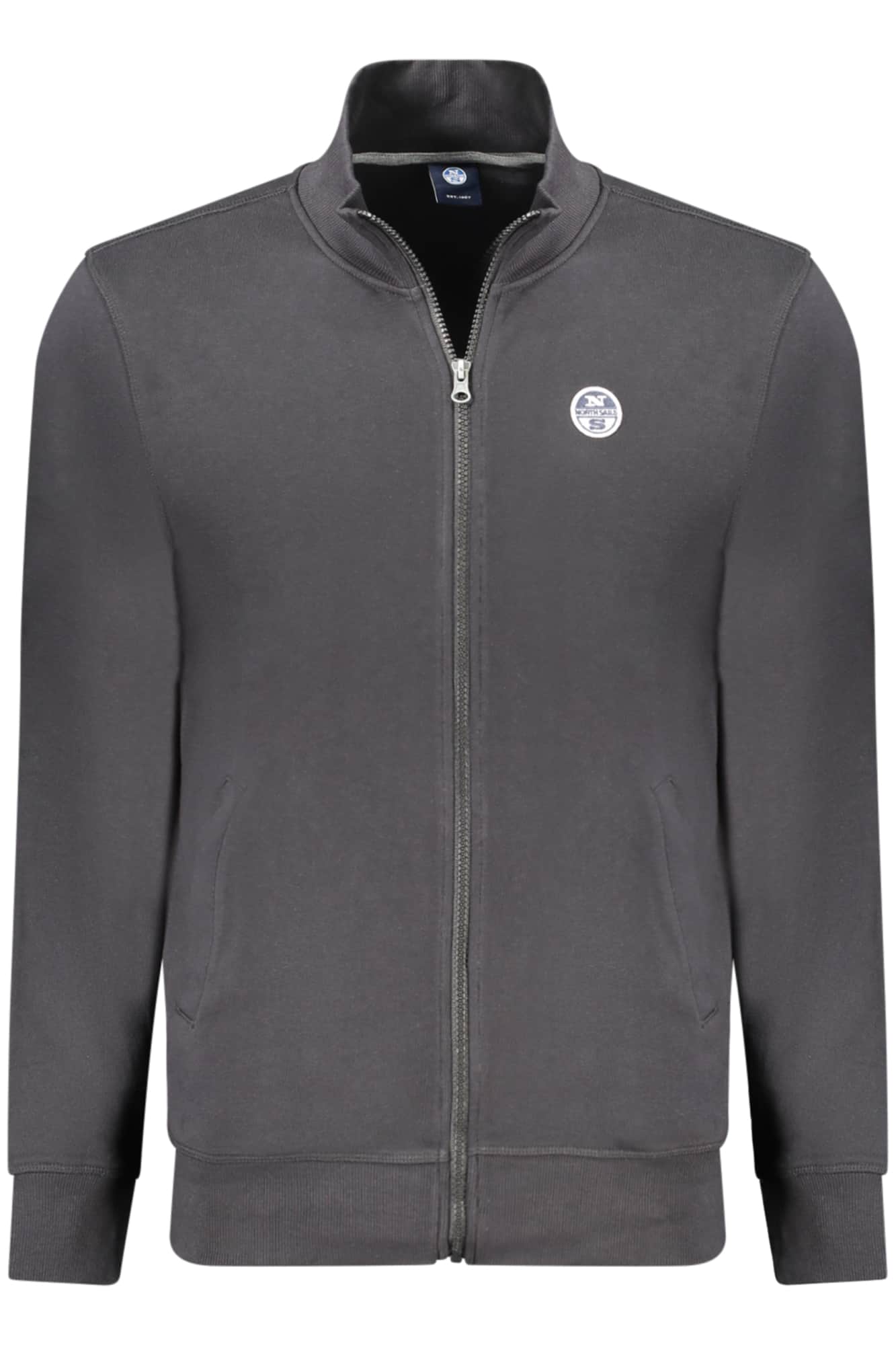 North Sails hombre negro con cremallera sudadera