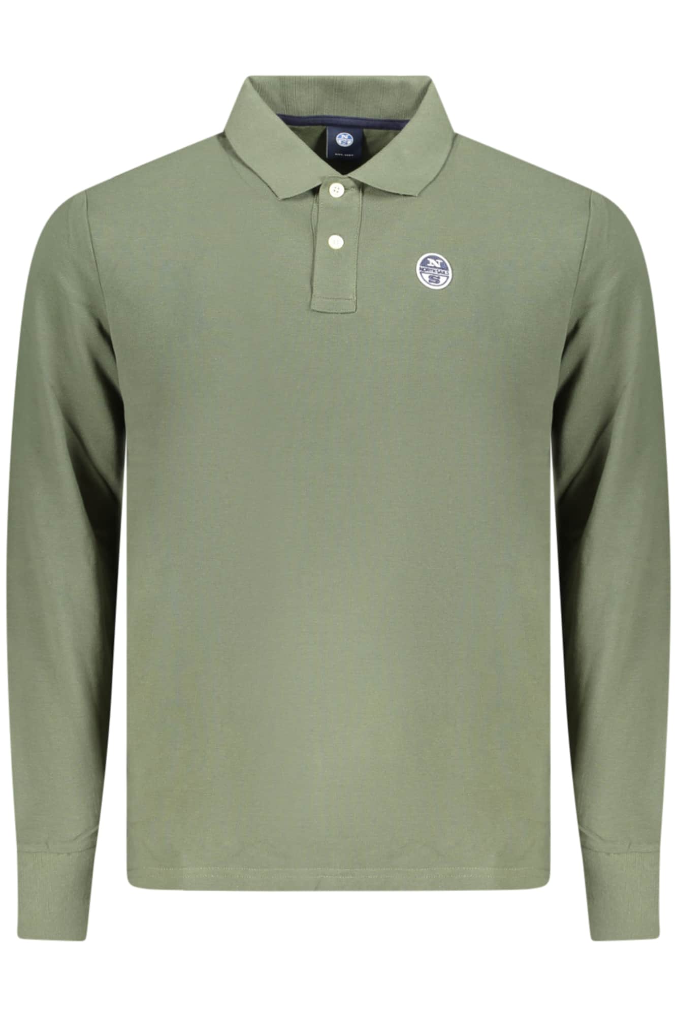 North Sails hombre manga larga polo, verde