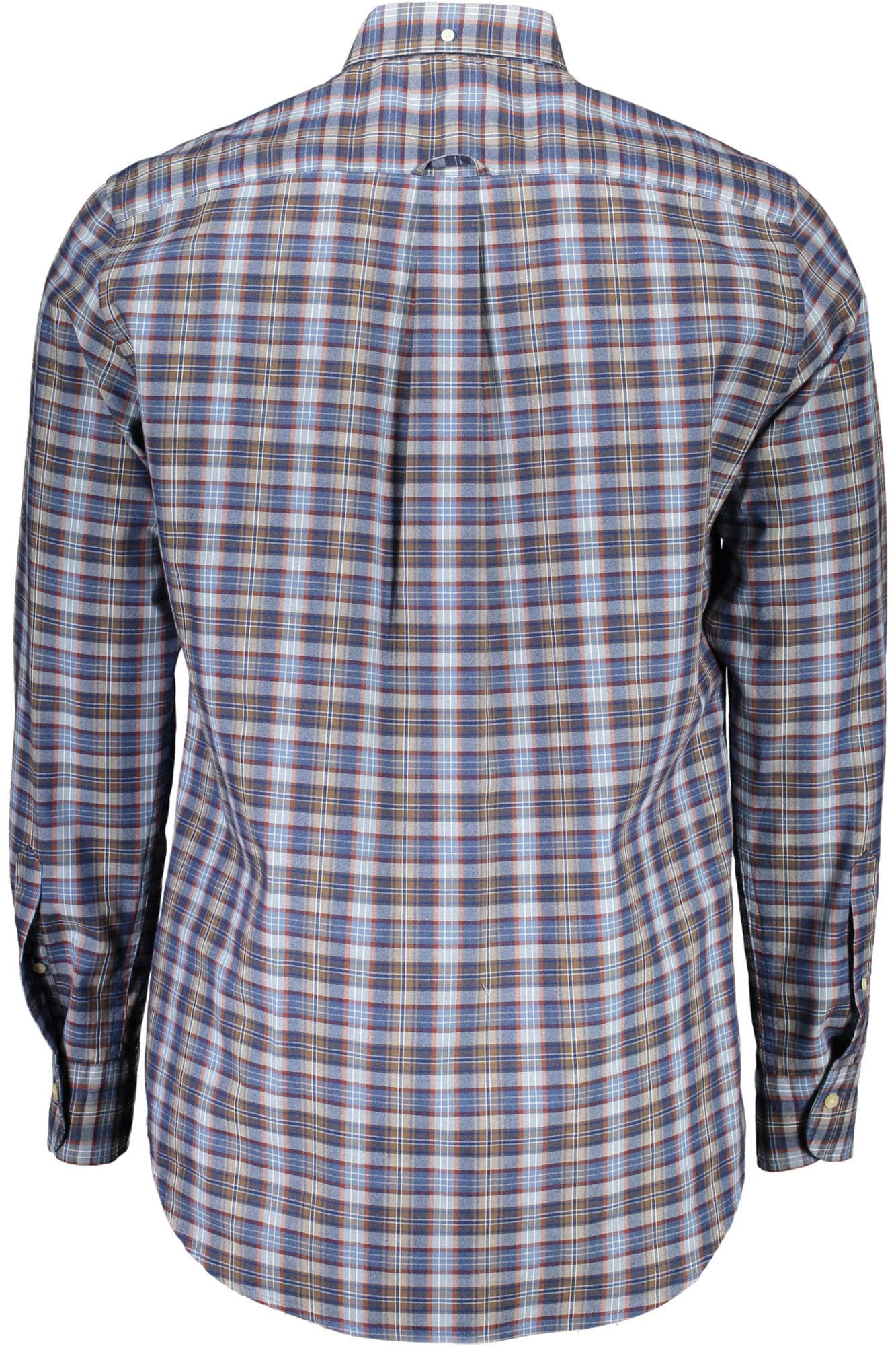 Gant hombre azul manga larga camisa