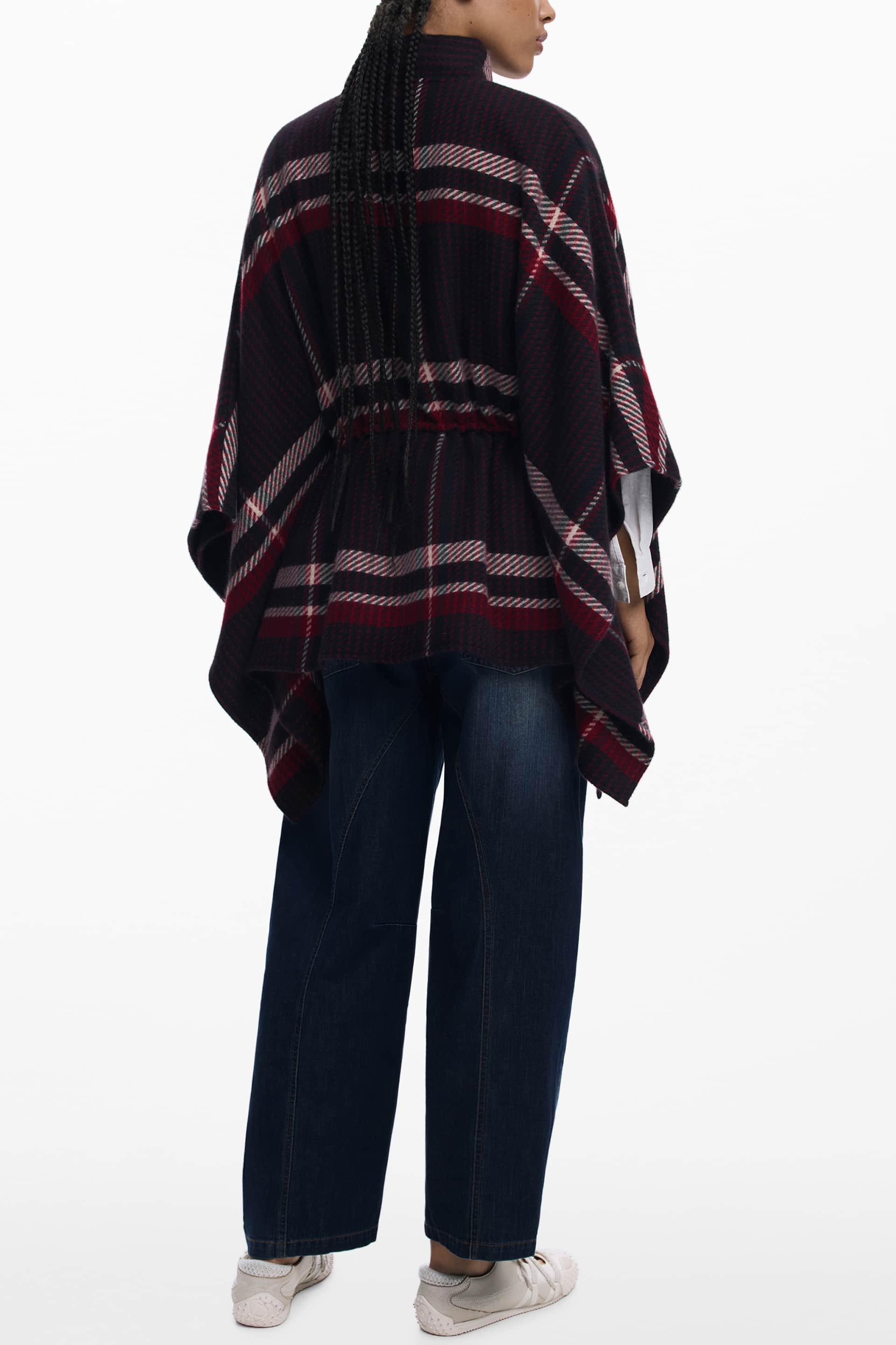 Desigual poncho mujer negro