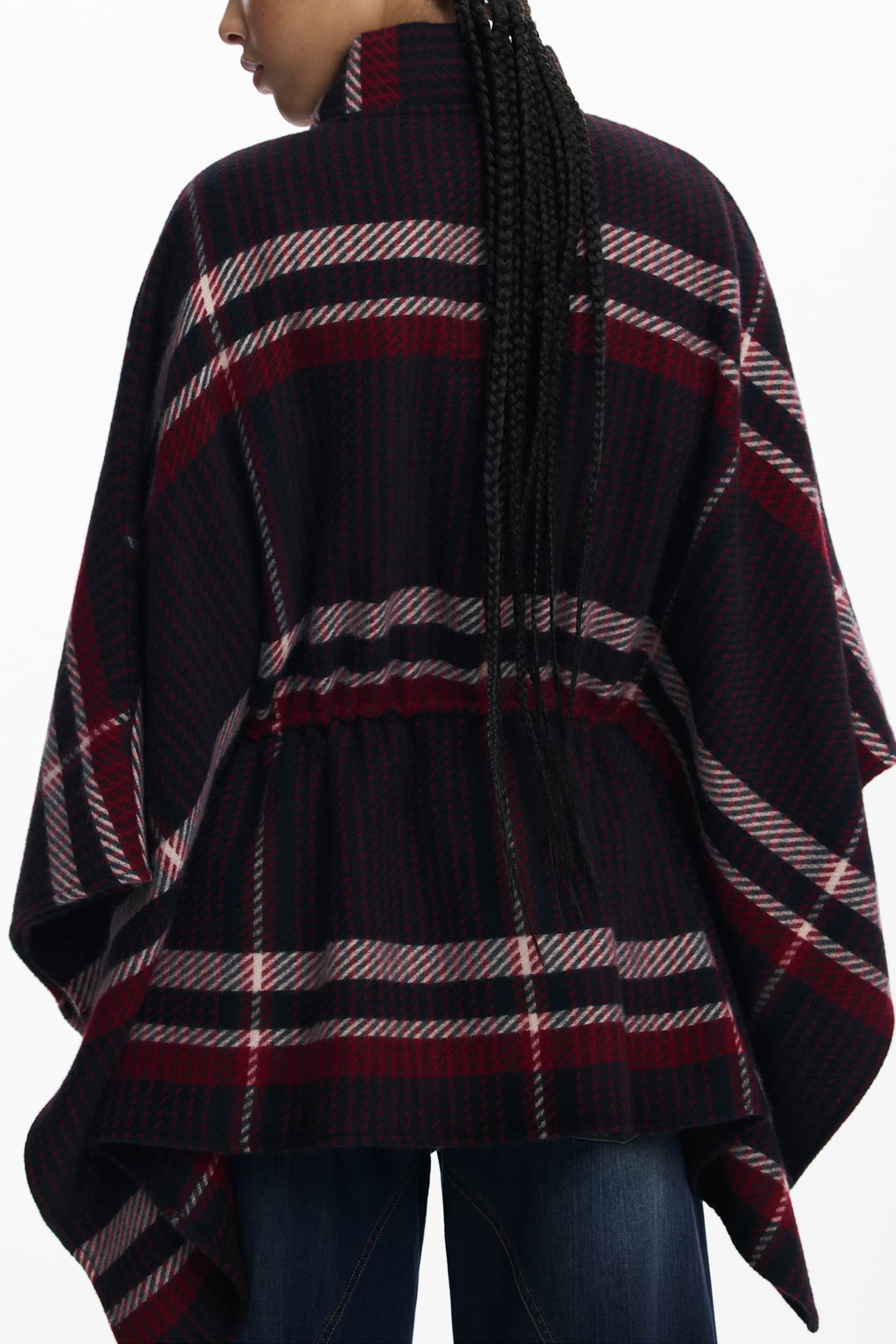 Desigual poncho mujer negro