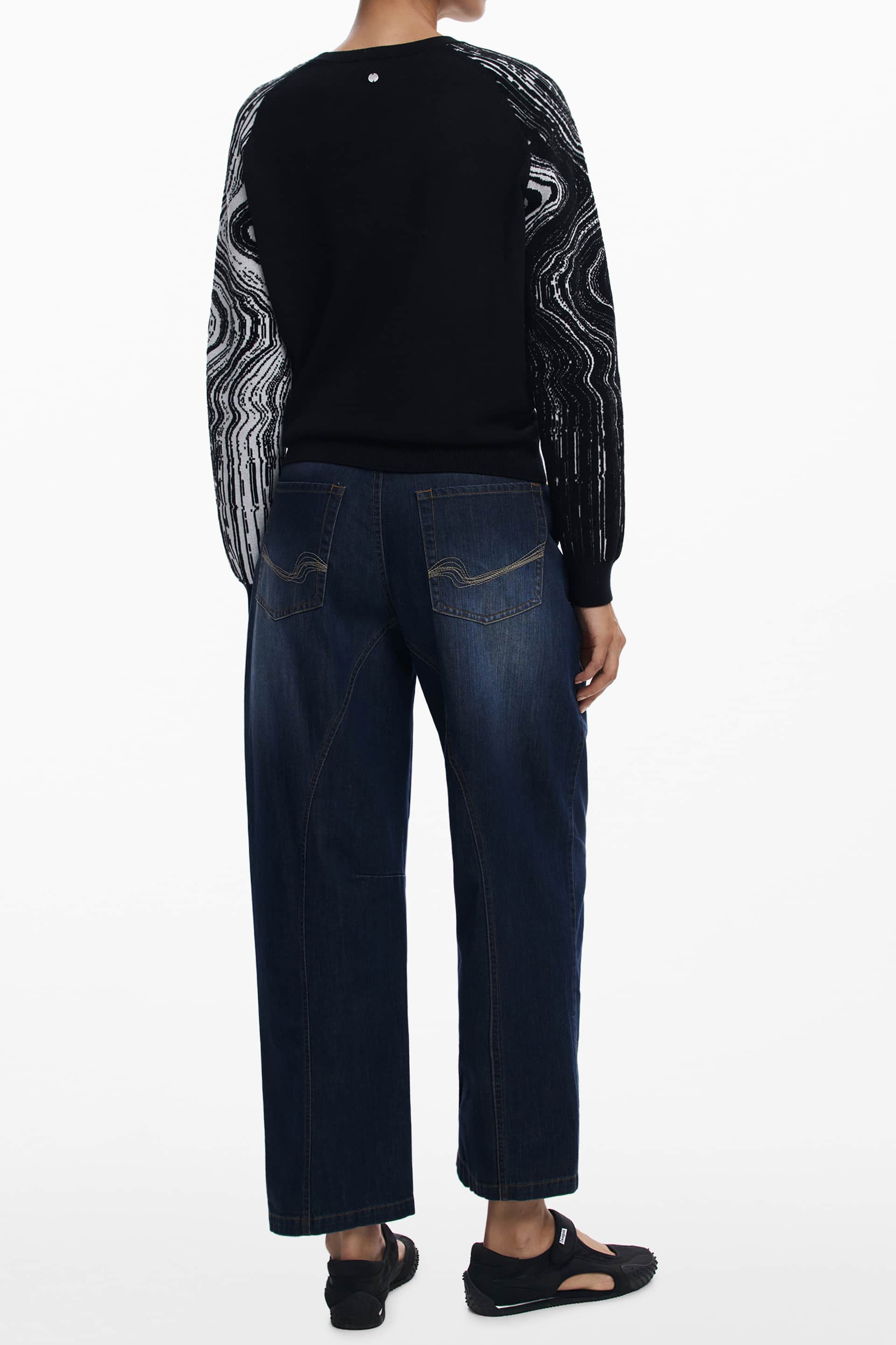 Desigual mujer negro jersey