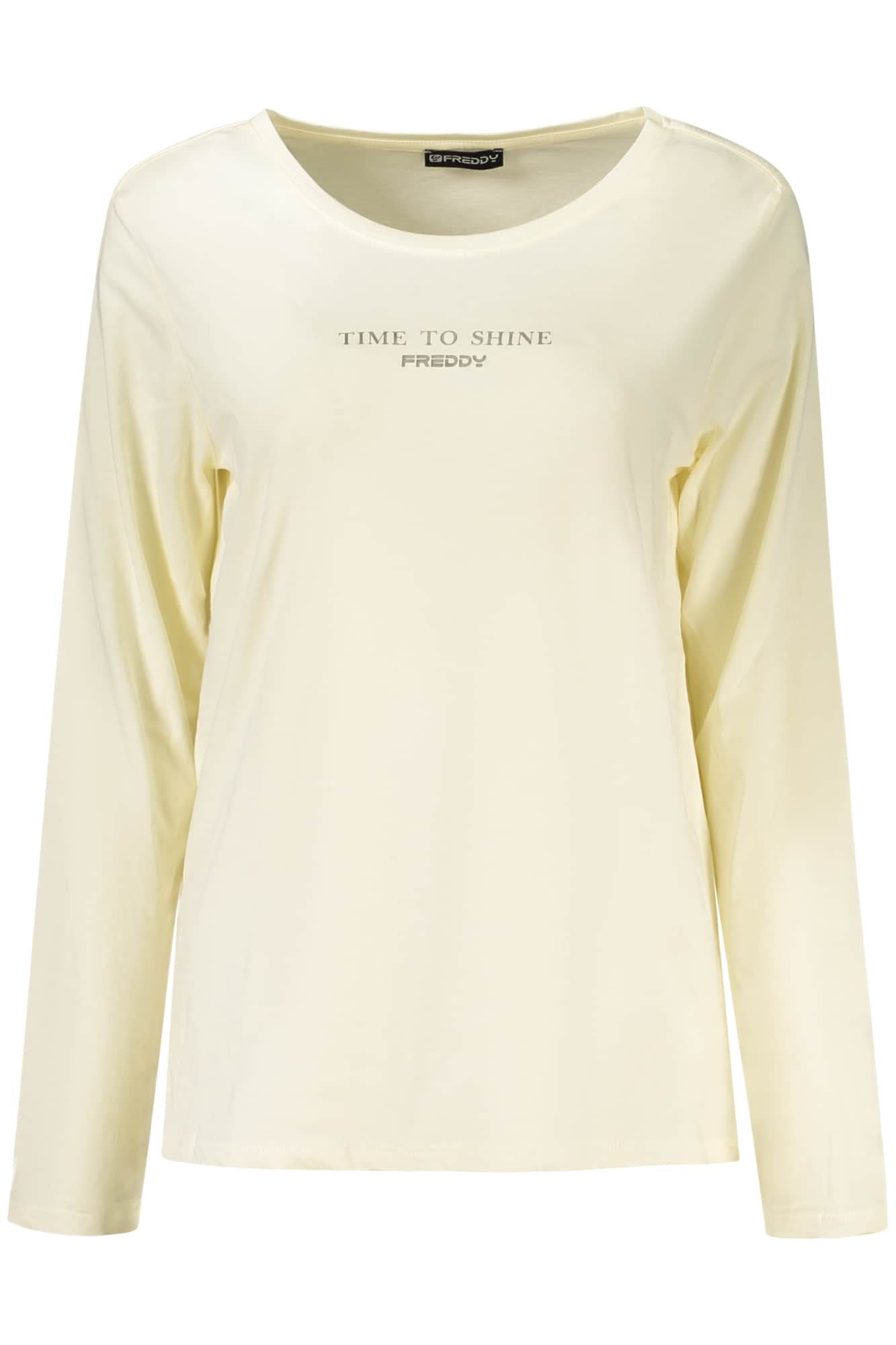 Freddy mujer manga larga t-camisa blanco