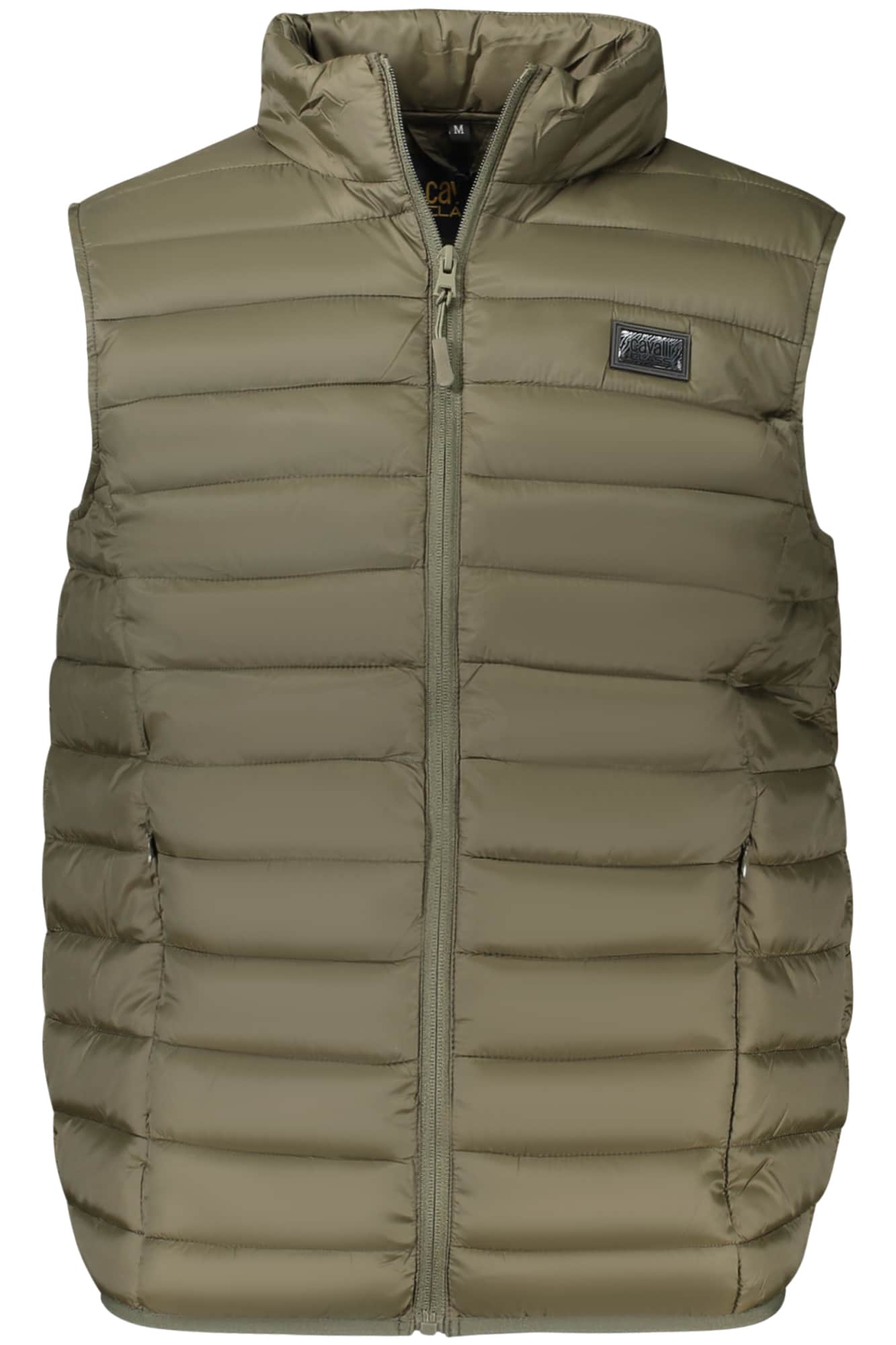 Cavalli Class hombre verde sin mangas chaqueta