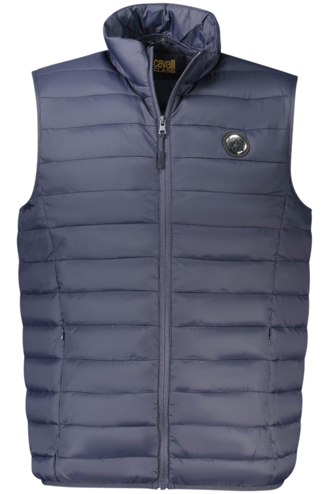 Cavalli Class hombre azul sin mangas chaqueta