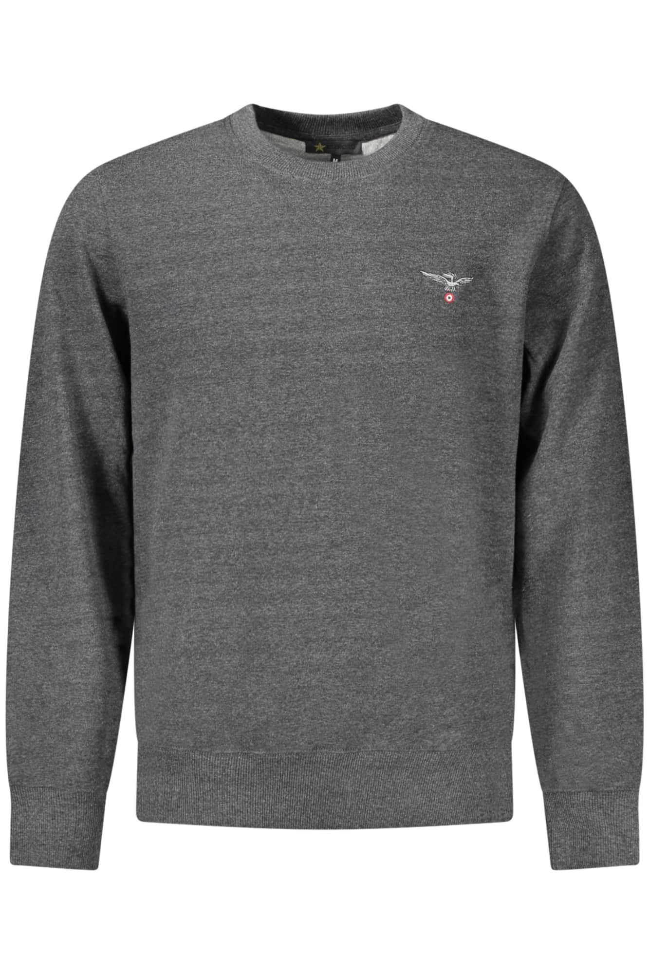 Military academy hombre con cremallera sudadera, gris