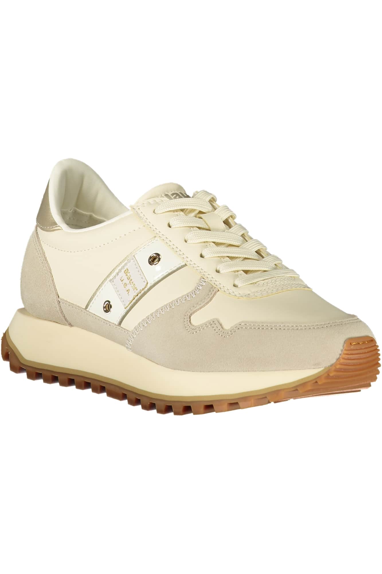Blauer mujer beige zapatillas deportivas