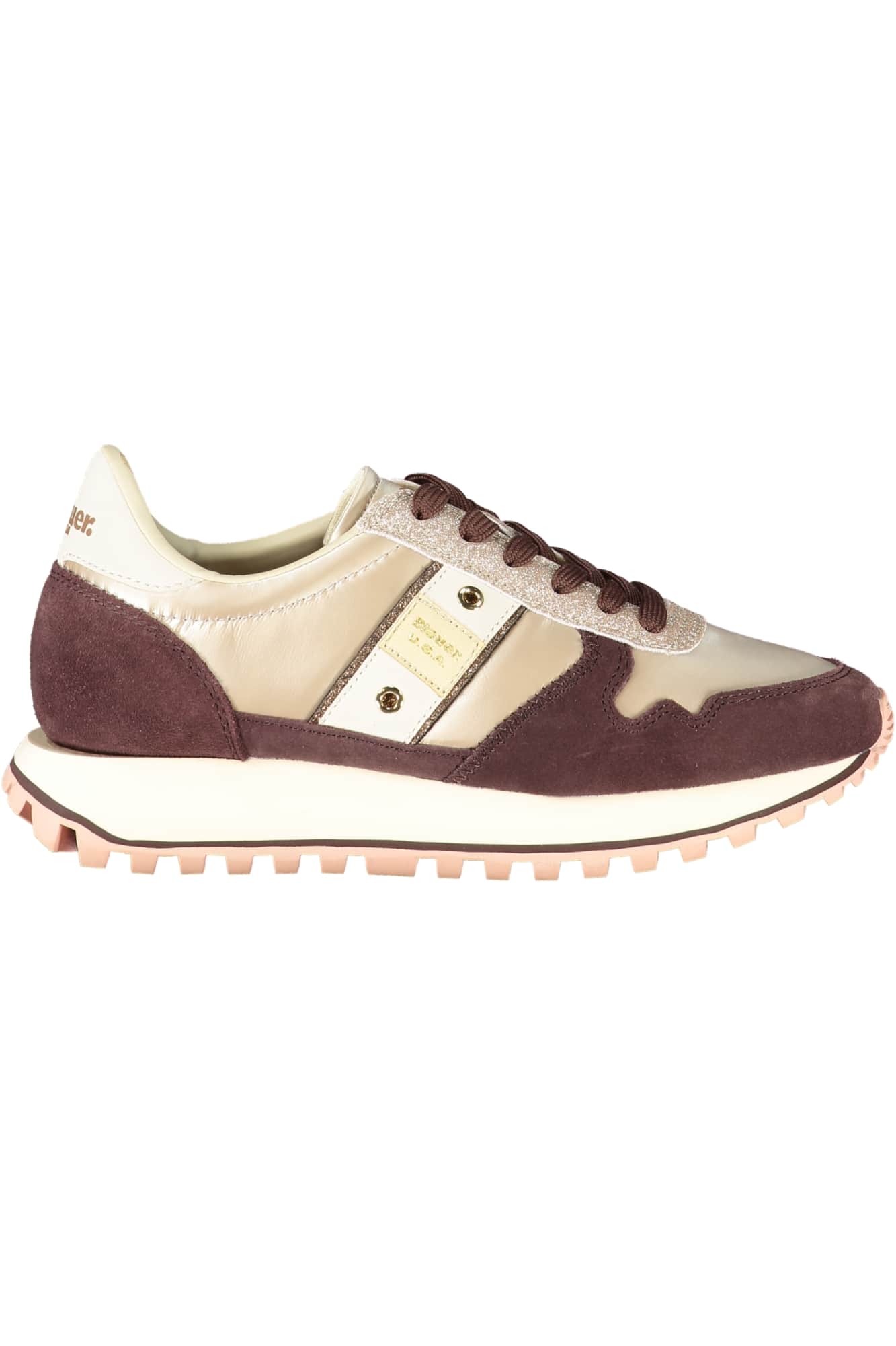 Blauer mujer beige zapatillas deportivas
