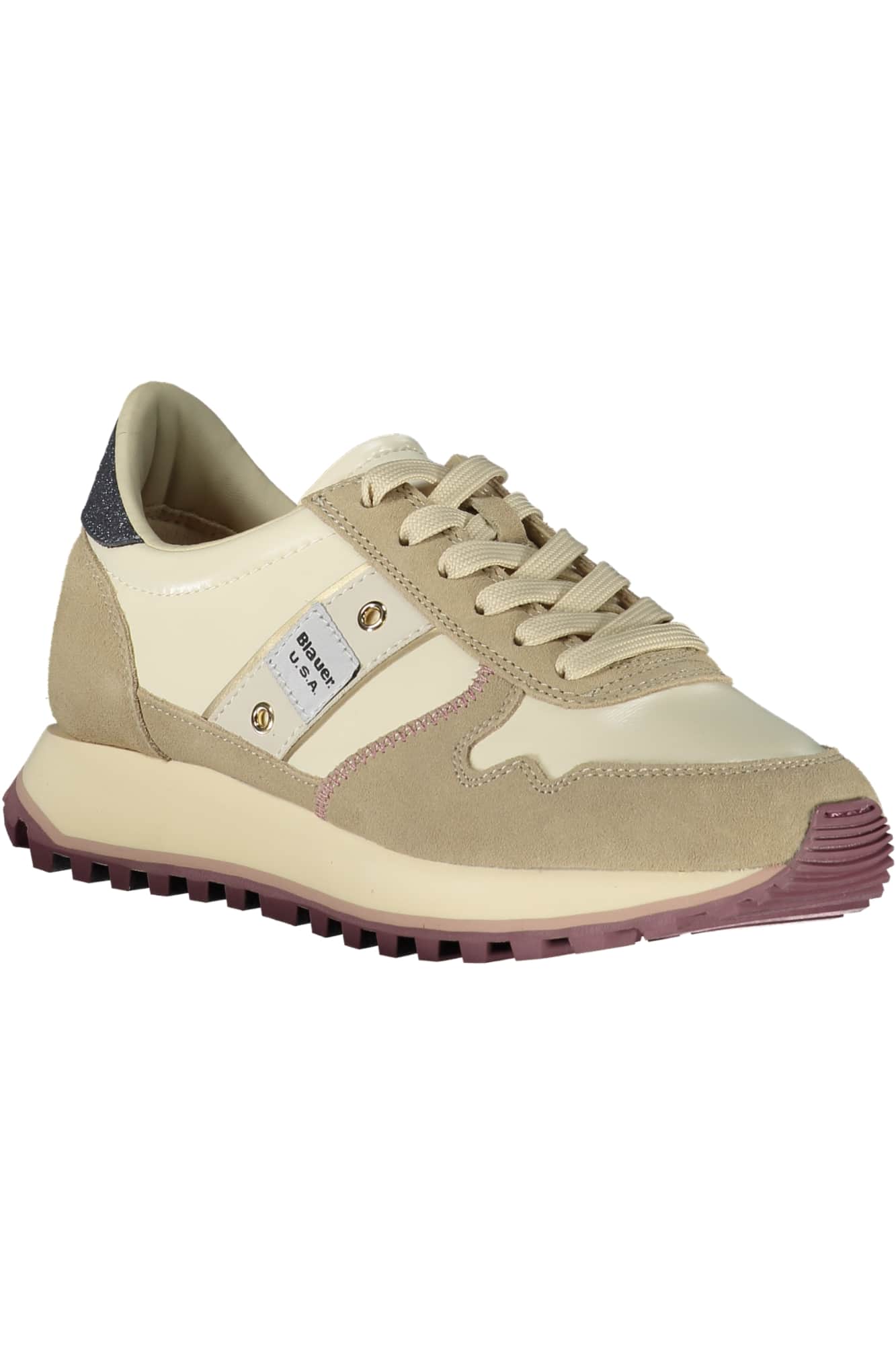 Blauer mujer beige zapatillas deportivas