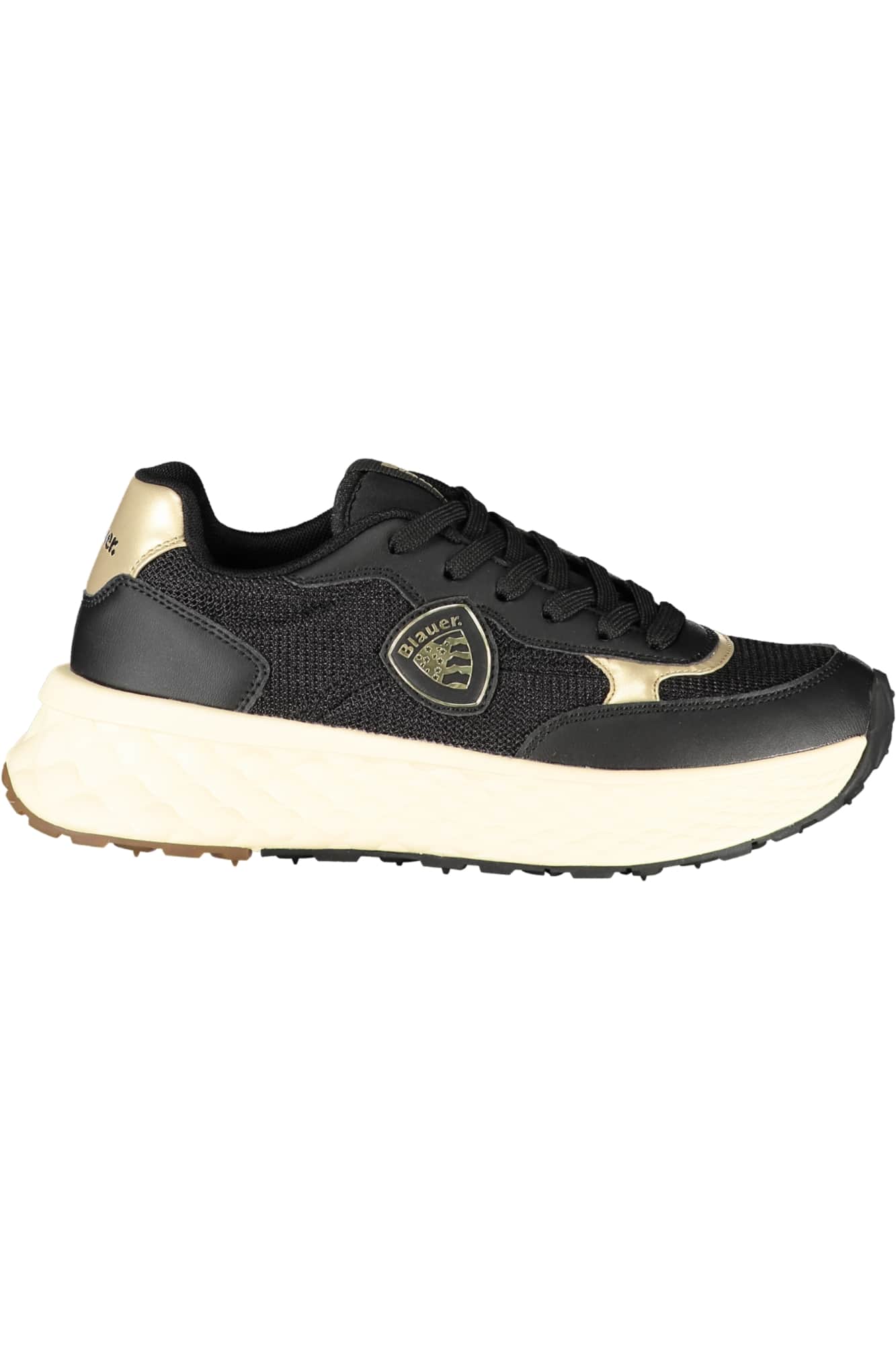 Blauer mujer negro zapatillas deportivas